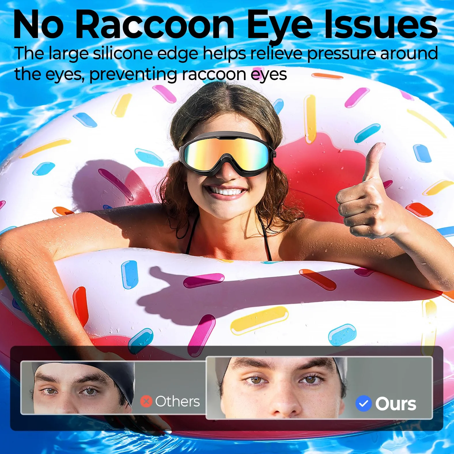 VegoVia Paquete de 2 gafas de natación para adultos, jóvenes, hombres y mujeres | Gafas de natación antivaho para piscina, protección UV, sin fugas, de silicona, tapones para los oídos, agua abierta