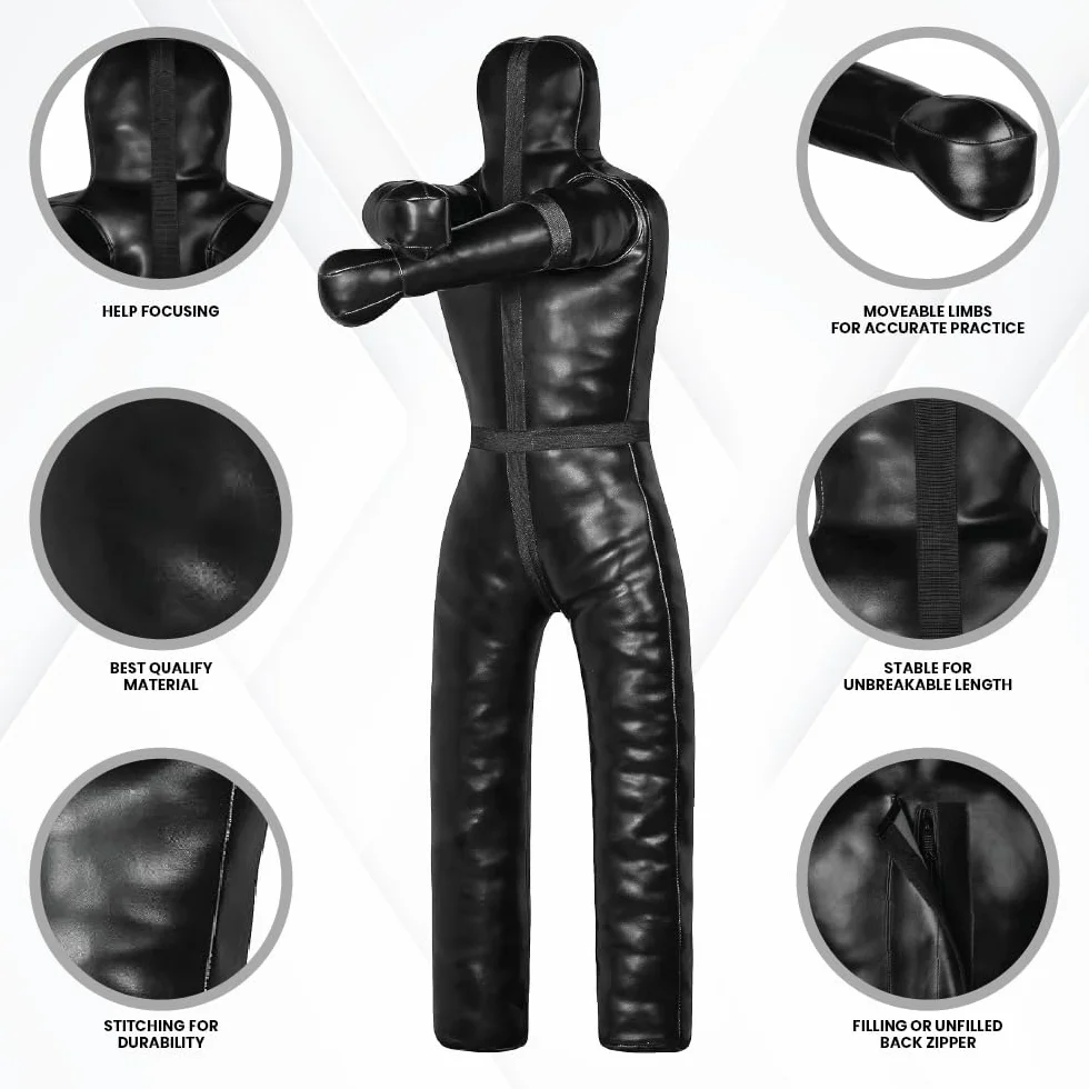 Shelly - Maniquí de agarre para adultos BJJ Judo Wrestling posición de pie brasileño JIU Jitsu MMA Sparring entrenamiento de defensa personal MMA maniquí - Sin relleno - 170 cm