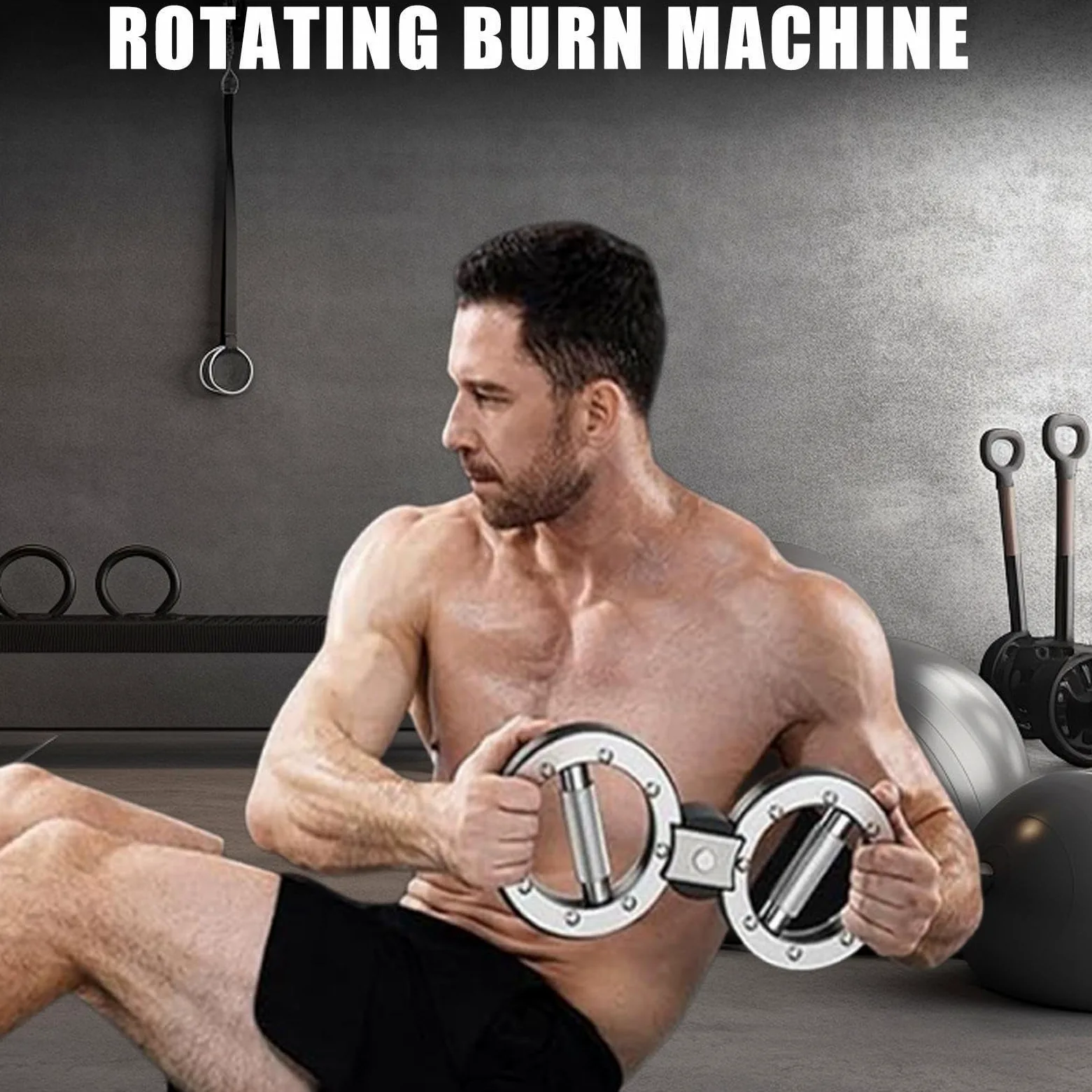 Máquina quemadora giratoria Fortalecedor Muscular con Agarre Giratorio 360 | Entrenador de fuerza de agarre 5,4 kg Ejercitador De Brazos Para Casa