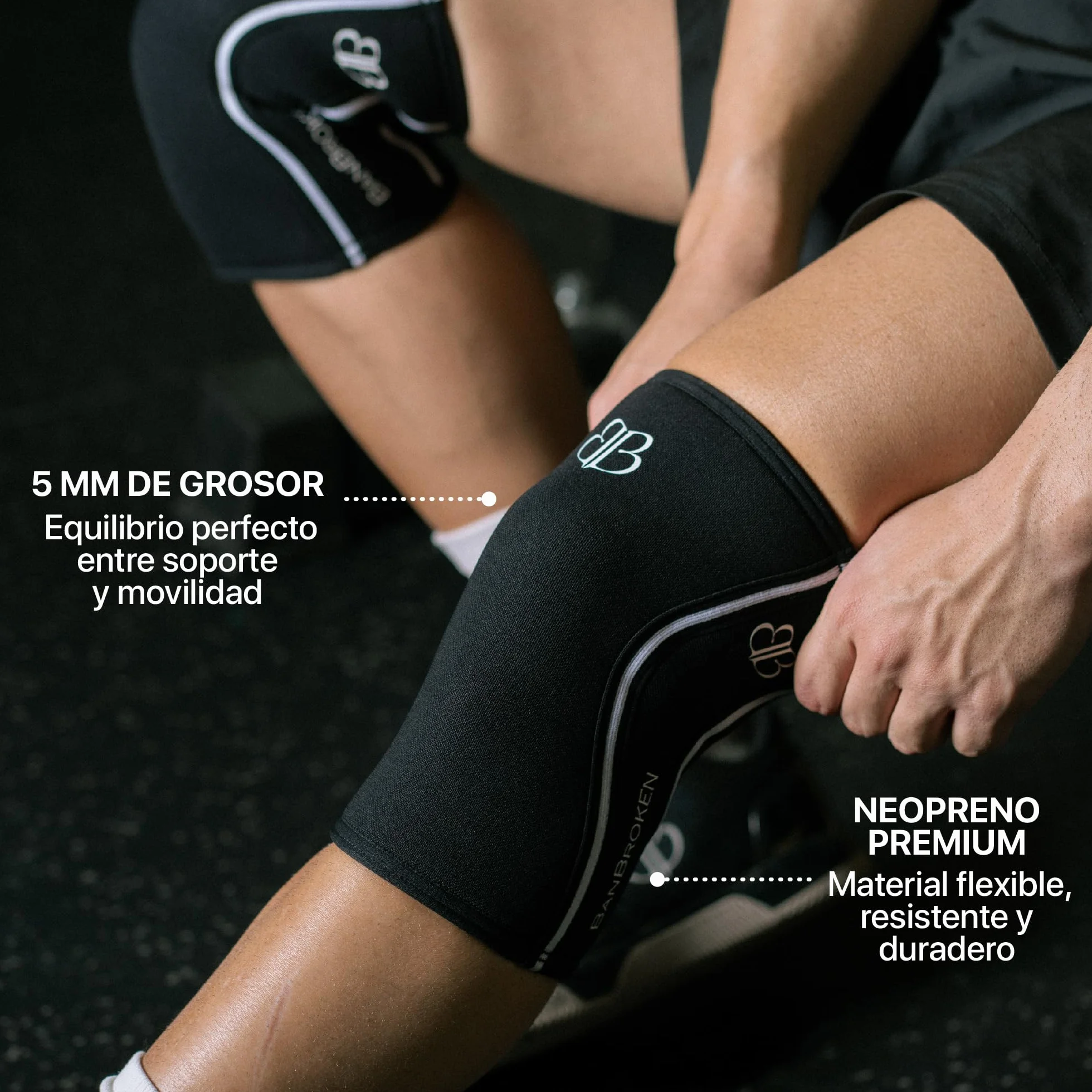 Rodilleras Crossfit Neopreno Antideslizante 5mm 2uds Soporte Menisco Ligamento