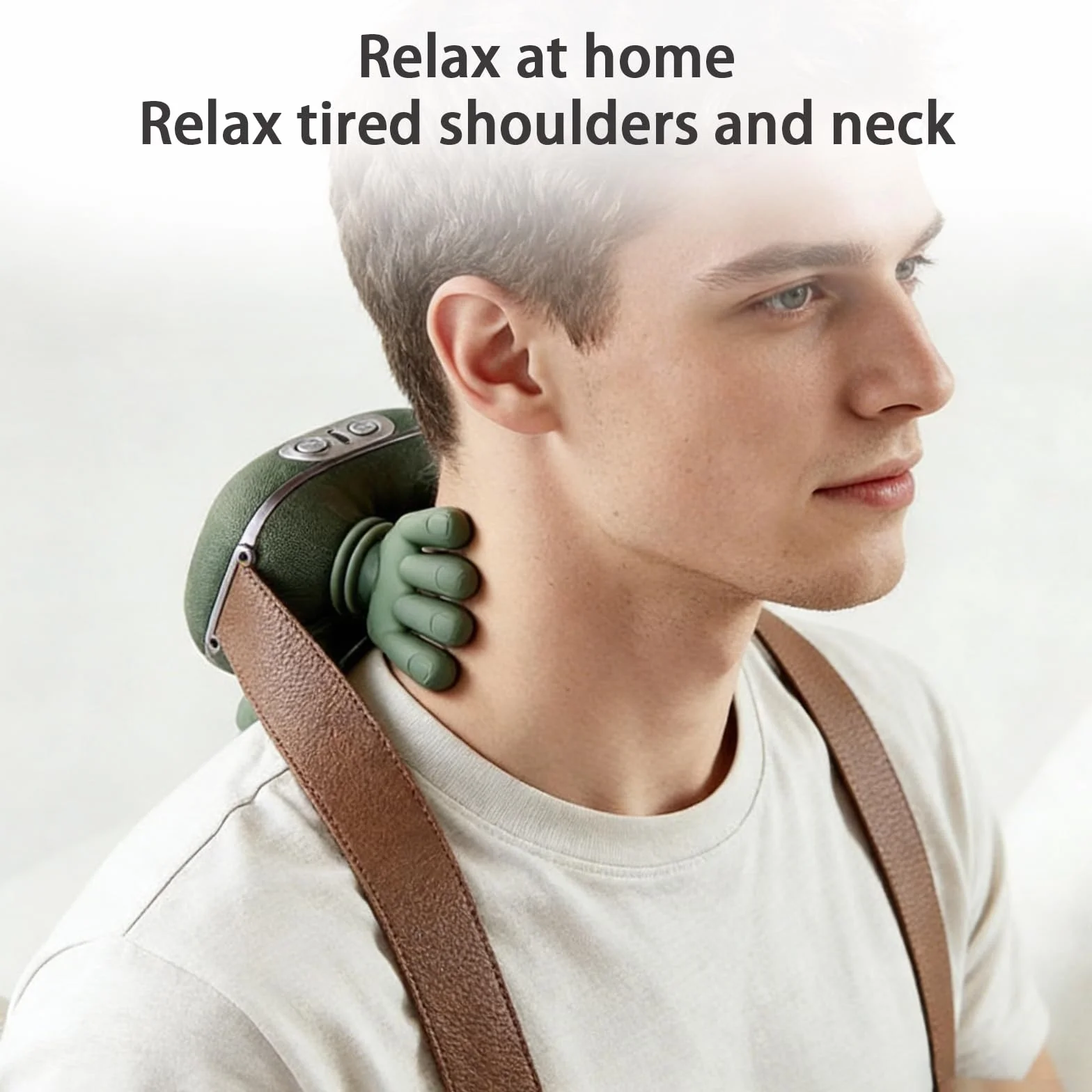 Masajeador Shiatsu de cuello y hombros, masajeador profesional de espalda 4D con calor