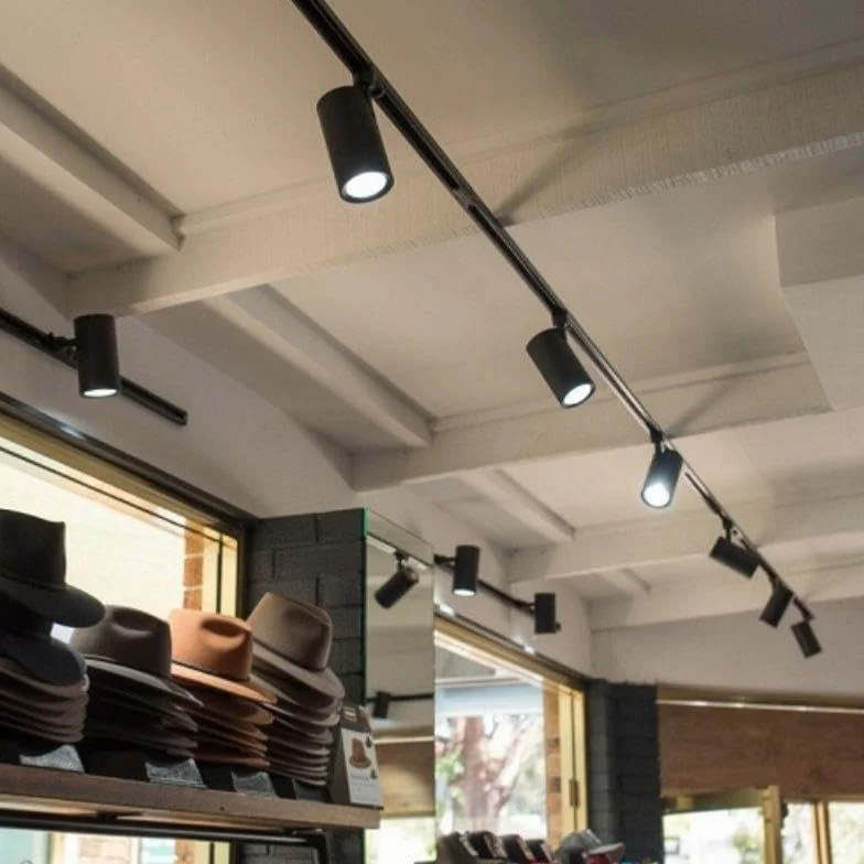 SILAMP Foco LED en riel 80° Trifásico NEGRO GU10