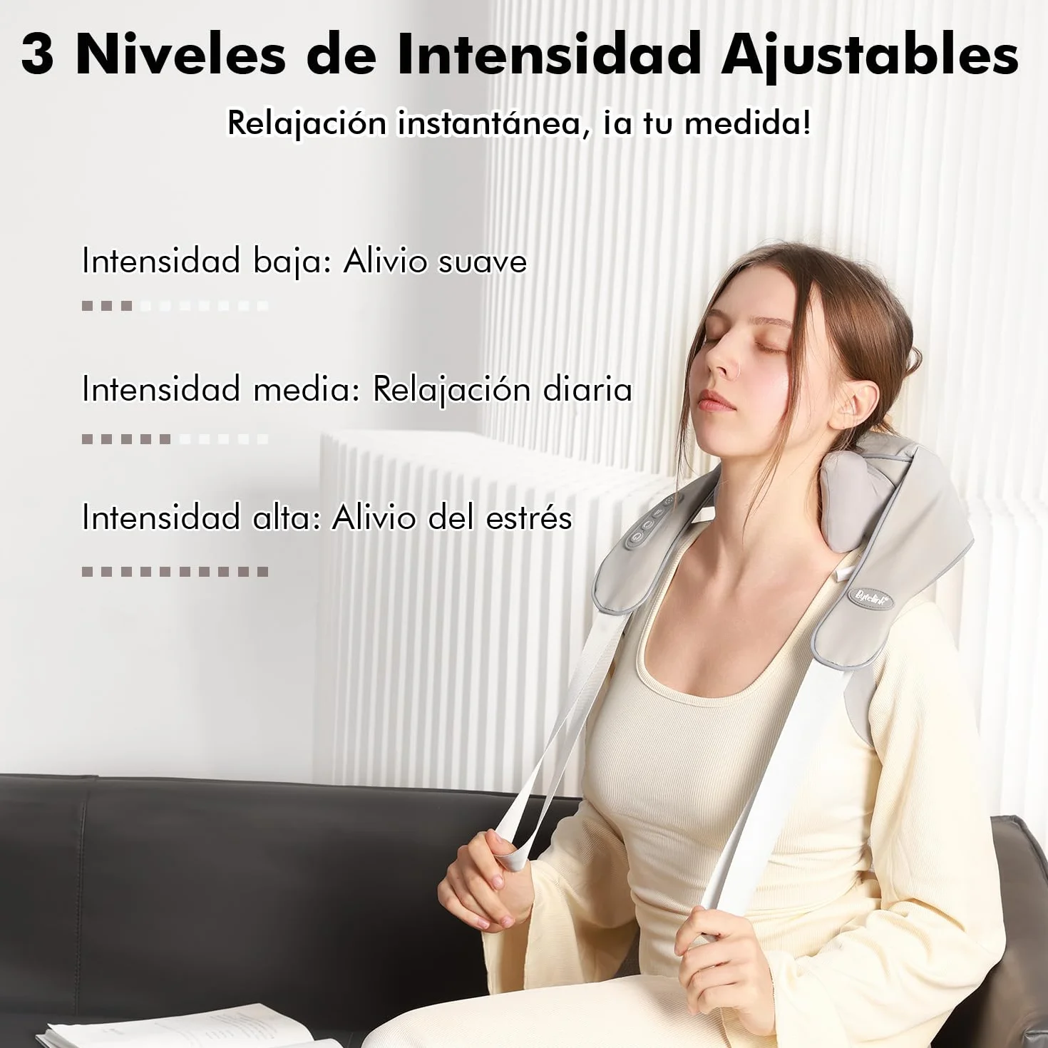 Masajeador Cervical y Espalda con Calor y 3 Velocidades, Regalo Original