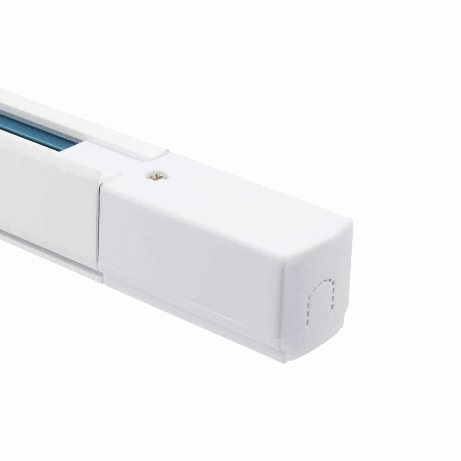 LEDKIA LIGHTING Carril Trifásico Aluminio 2 Metros Blanco para Focos LED