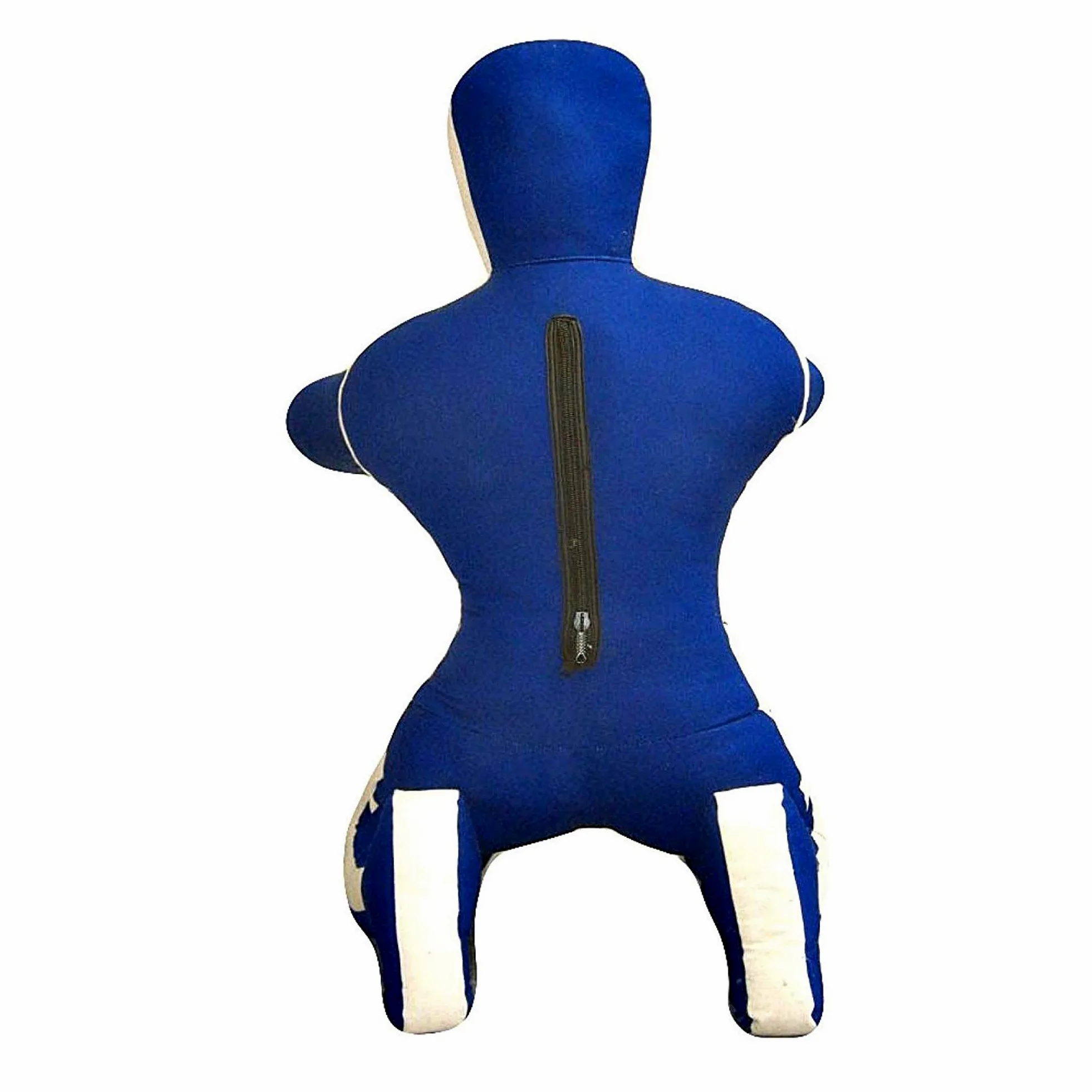 Grappling Dummy ROX Fit MMA - Saco de boxeo realista para artes marciales mixtas, posición sentada, manos delanteras, azul y blanco