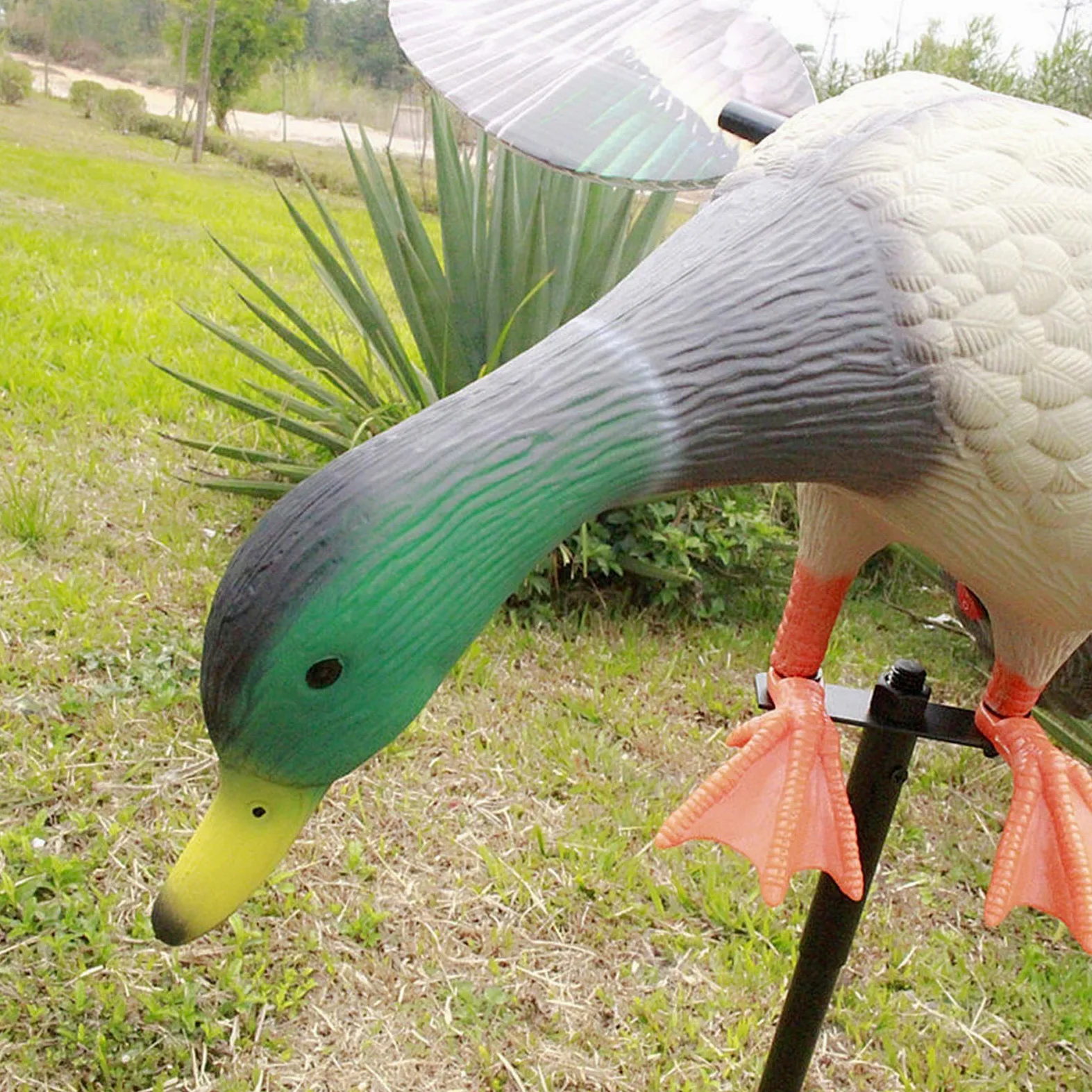 Genérico Señuelo de ala giratoria eléctrica - señuelo de Pato Mallard, Pato de Movimiento con batería con Control Remoto, señuelos de Aves acuáticas Realista, Flexible y Seguro | Accesorio de Caza rá
