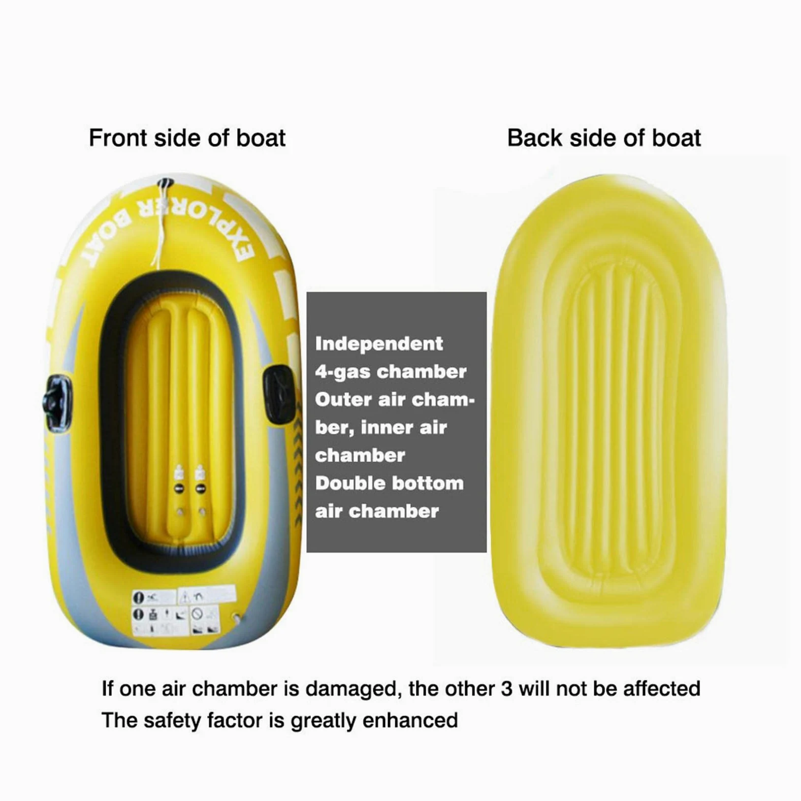 Kayaks inflables,Kayak Inflable para 1/2 Persona | Balsa Inflable para 1/2 Persona para Deportes Pesca a la Deriva al Aire Libre
