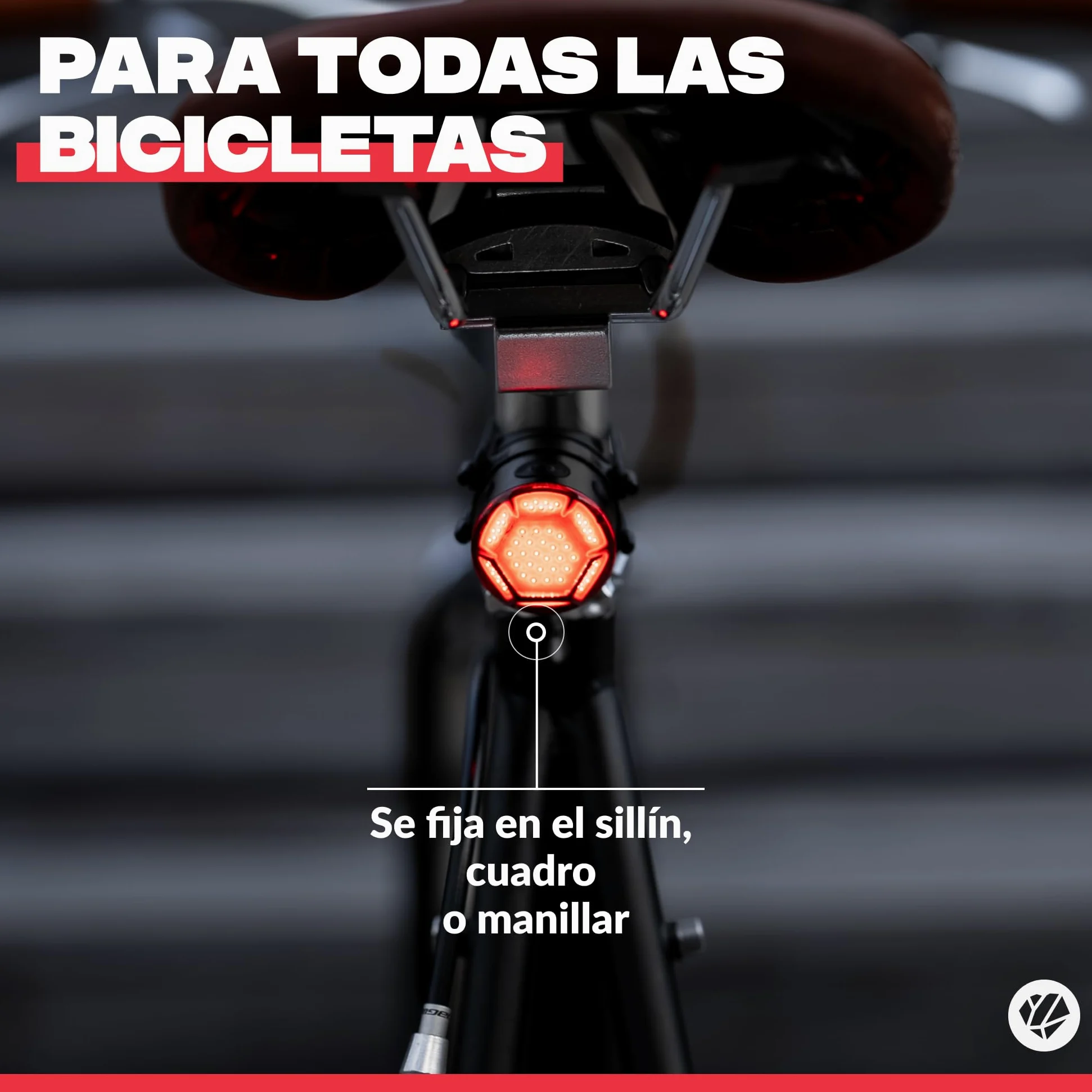 SHAPEHEART Light_Mini_Red Luz de Bicicleta Adulto Unisex, Negro, Sencillo