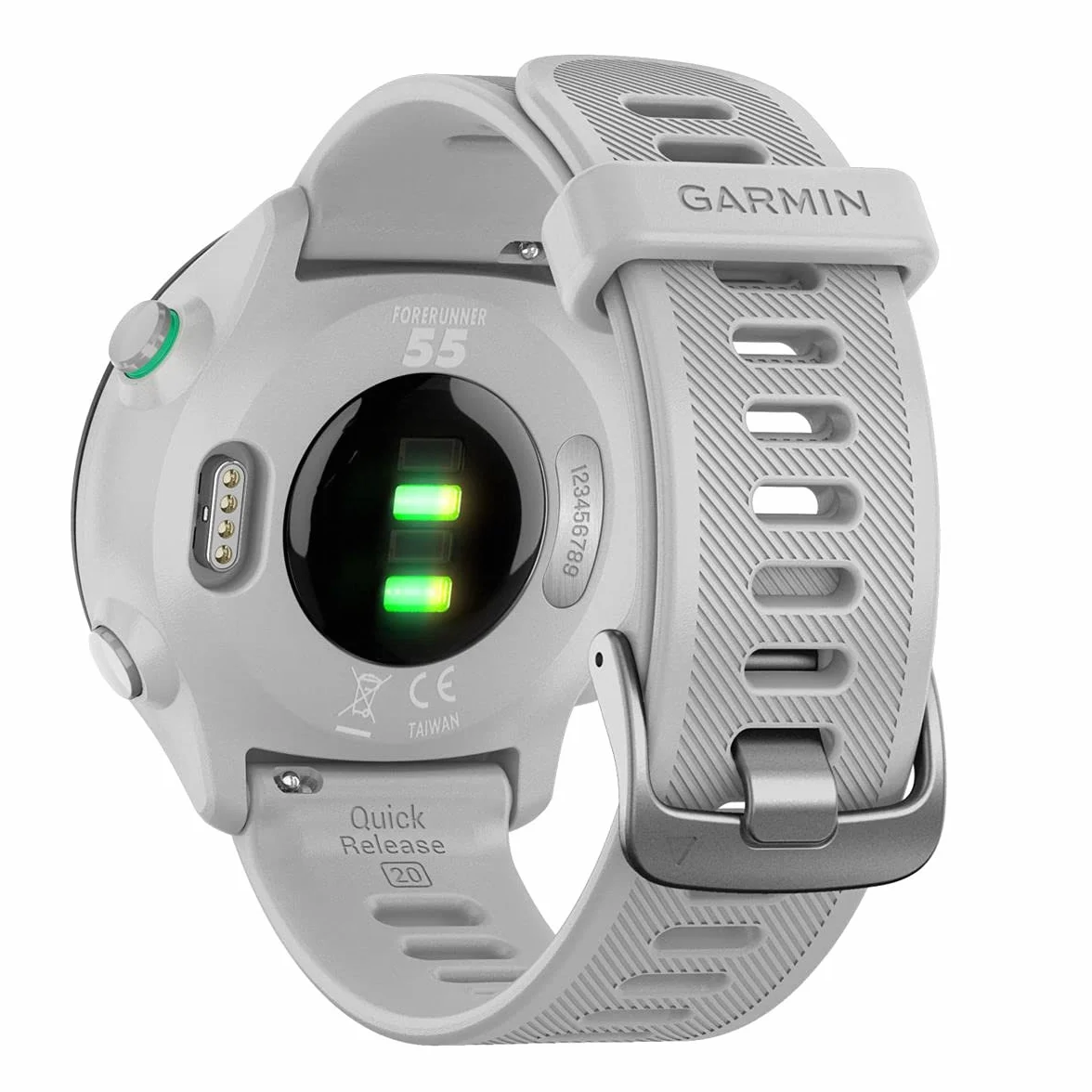 Garmin Forerunner 55 - Reloj Inteligente para Running con GPS, Planes de Entrenamiento, notificaciones y Seguimiento del Bienestar, Blanco