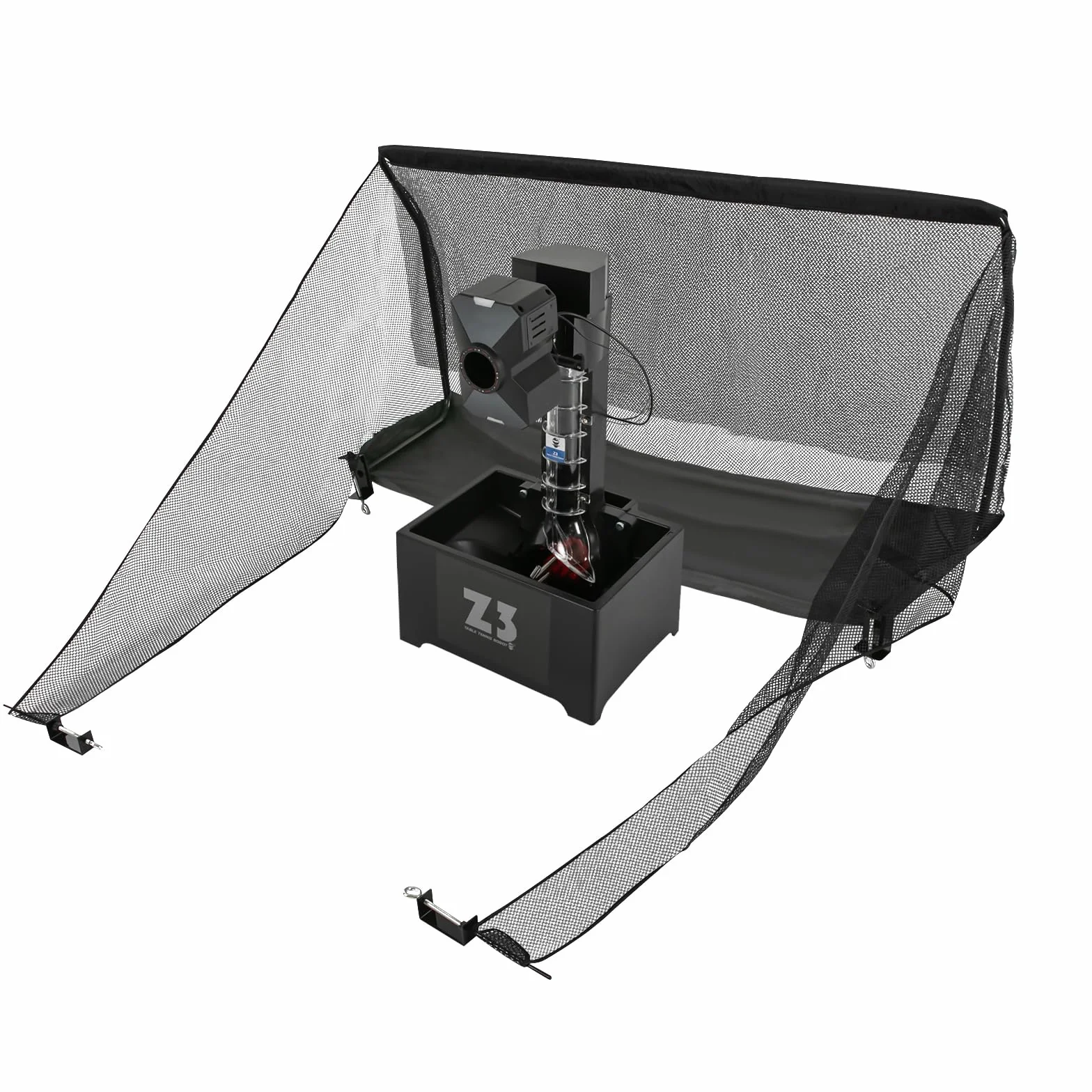Máquina automática de pelotas de tenis de mesa, ping pong, máquina de bolas de ping pong con red, varios modos de servir, robot de ping pong, máquina de ping pong, 100 bolas de capacidad