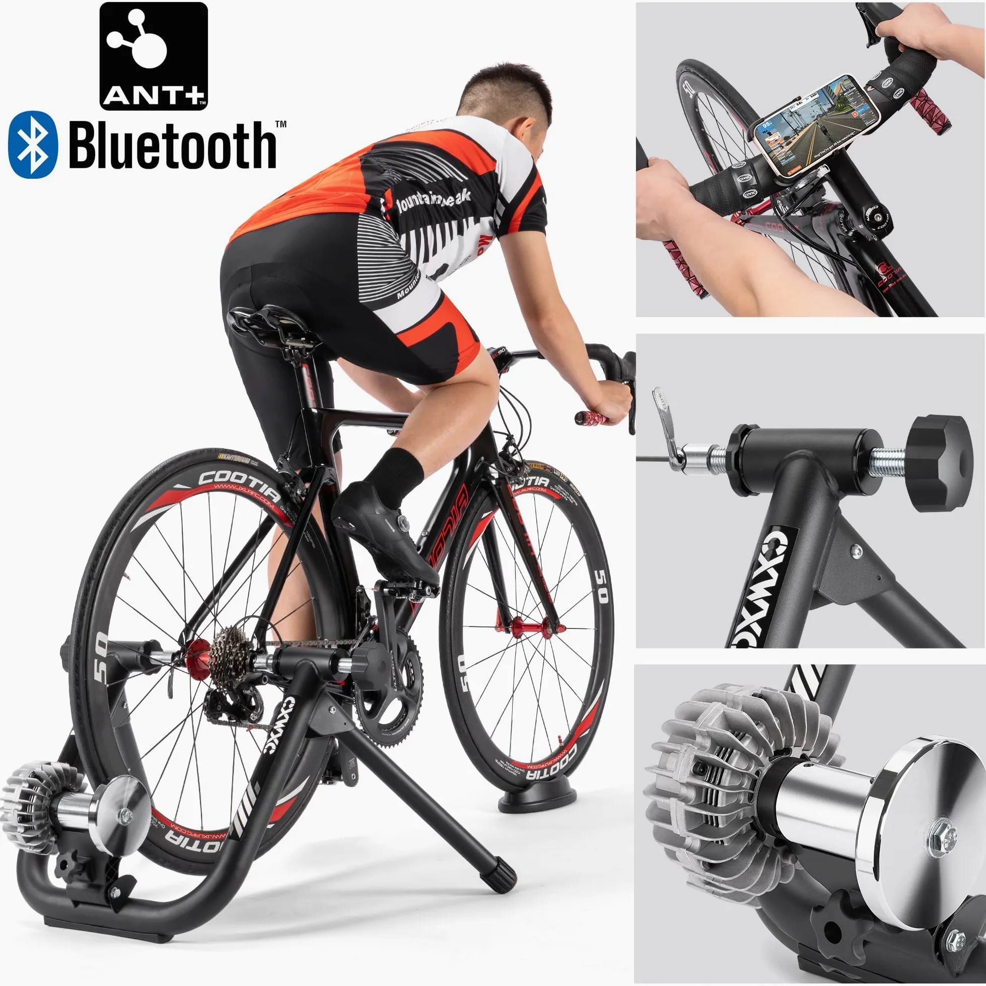 CXWXC Mesa de bicicleta inteligente para bicicleta (entrenador inteligente de ruedas)
