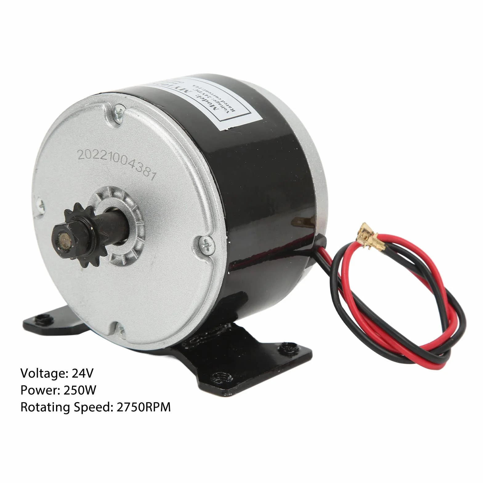 Motor Cepillado 24V 250W, Motor de Alta Velocidad 2750RPM para Triciclo Eléctrico de de la Bicicleta Eléctrica