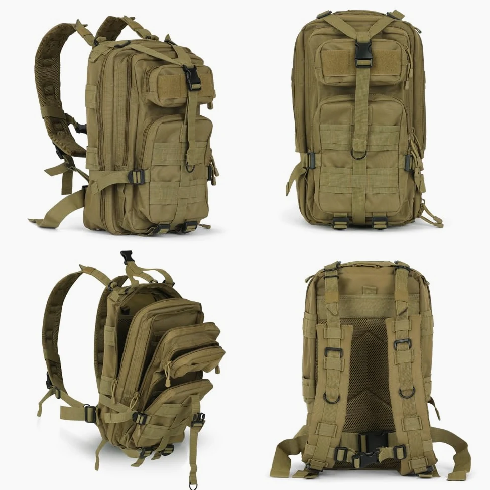 MOLLE - Mochila táctica militar pequeña de 30 L