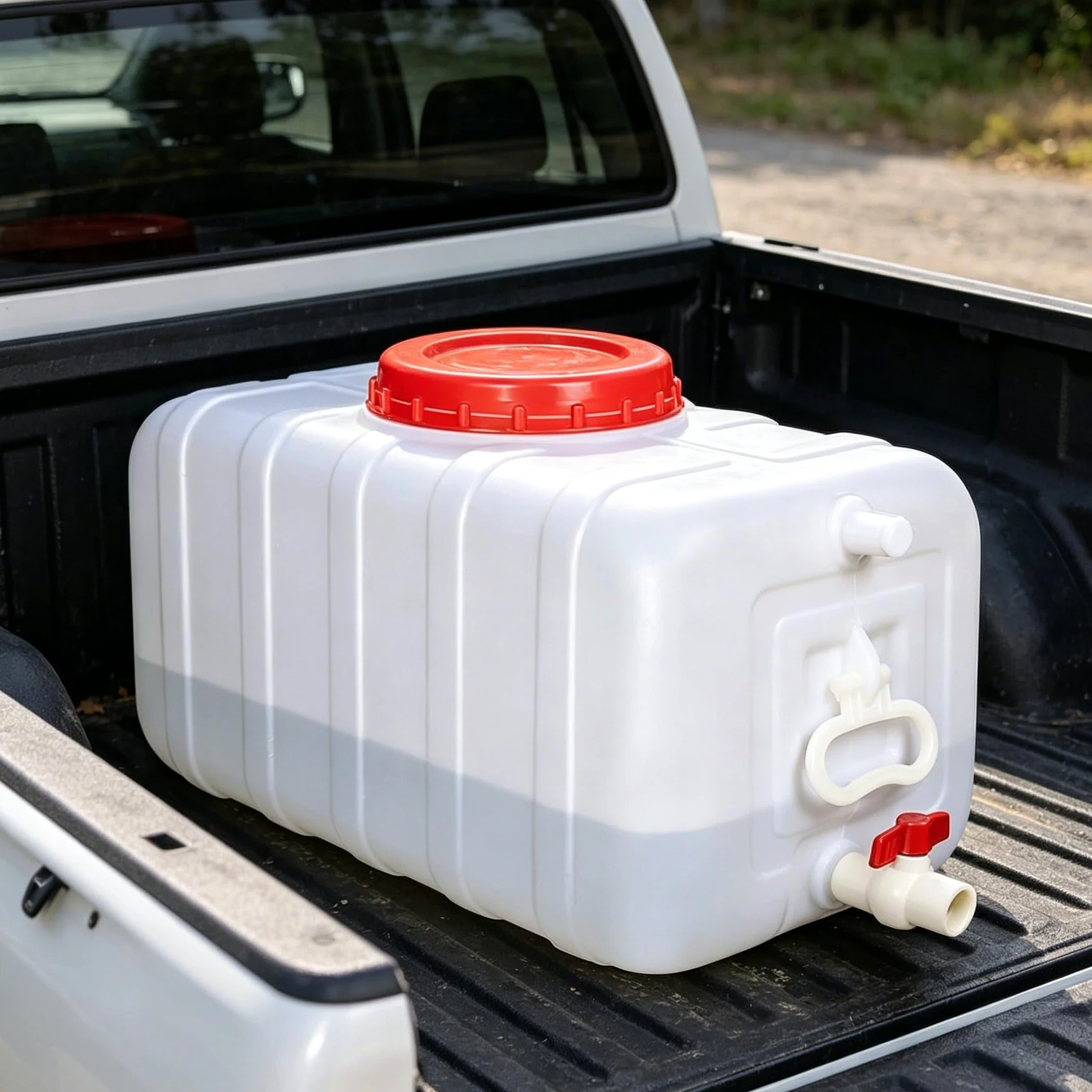 Depósito De Agua Bidón De Agua con Grifo para Acampada, Plástico Recipiente para Agua para Almacenamiento De Emergencia Libre Acampada Autocaravana Senderismo(Size:50gallon-200L)