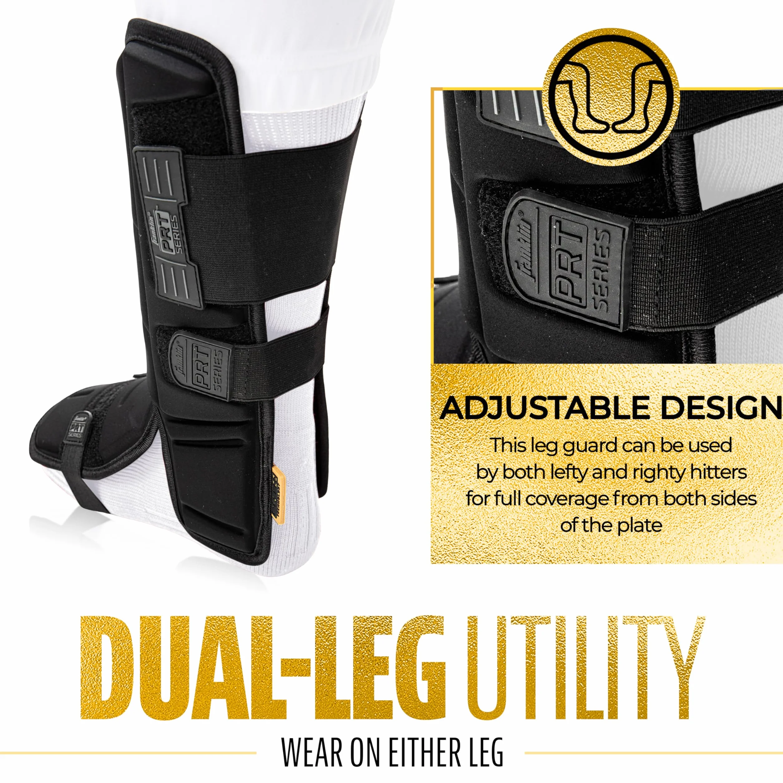 Franklin Sports PRT Series Adult Leg Guard - PRT Series - Protector de piernas para Adultos Unisex Adulto