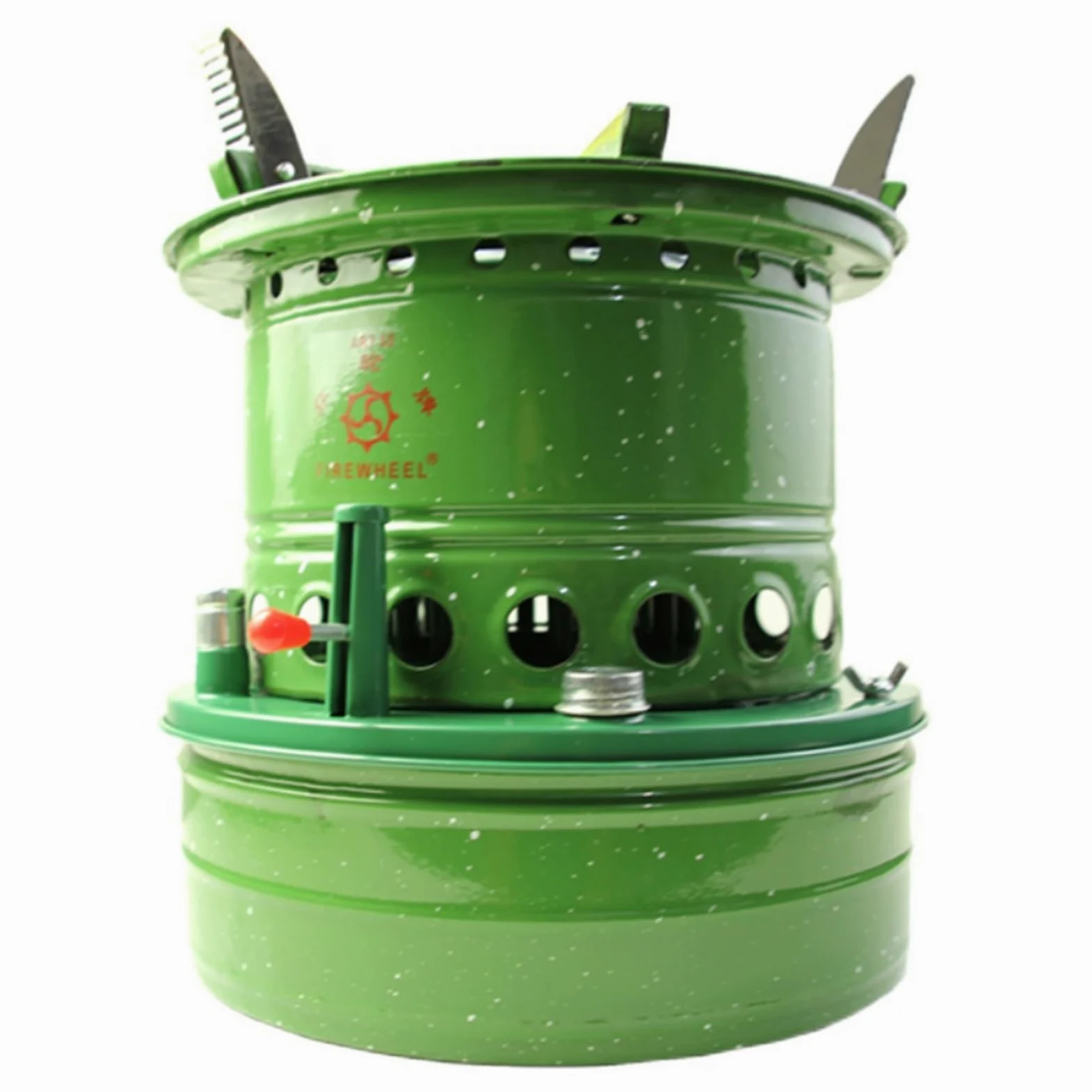 Estufa de parafina para exteriores, calentador de queroseno portátil de 16 mechas con rejilla abierta y cerrable, ideal para camping, apto para 5-6 personas, dura hasta 10 horas
