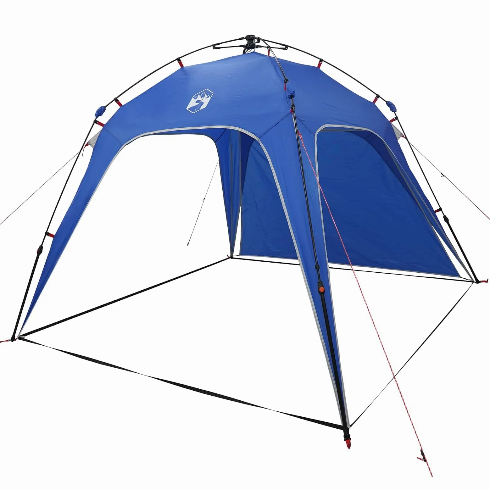 Tienda de campaña instantánea para personas con cierre rápido, tienda de campaña familiar ultraligera en azul azure, impermeable, con material transpirable, resistente al viento, para camping