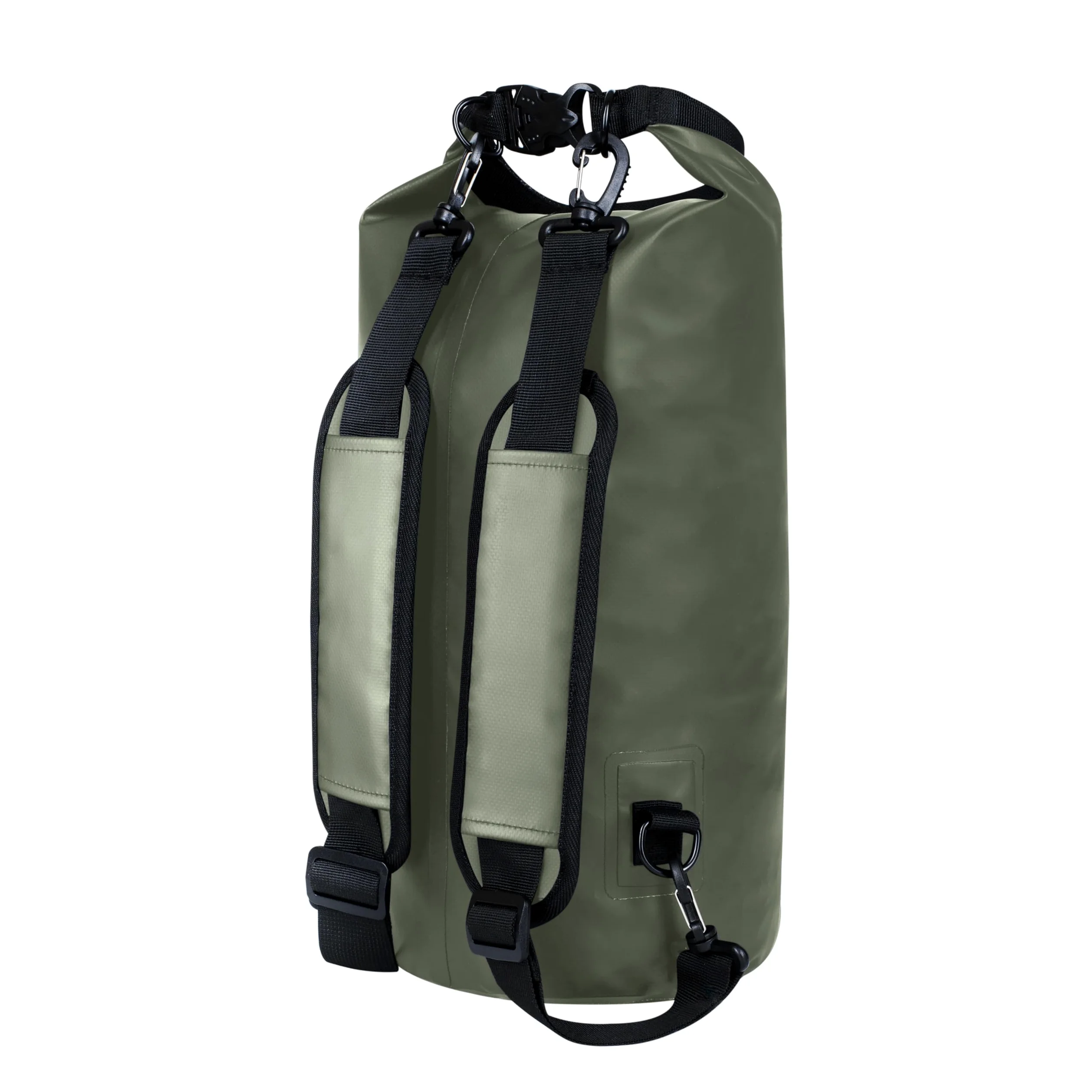 EARTH&RIVER Mochila seca para kayak, mochileros, rafting y navegación, protección impermeable resistente, correas de hombro anchas y ajustables (verde militar, 10 L)