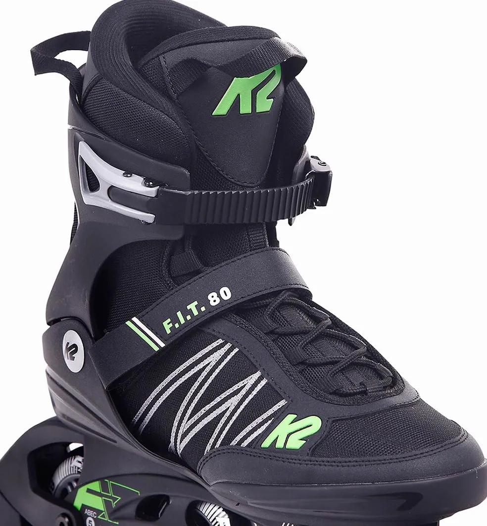 K2 F.I.T. 80 Inline Skate Black/Green