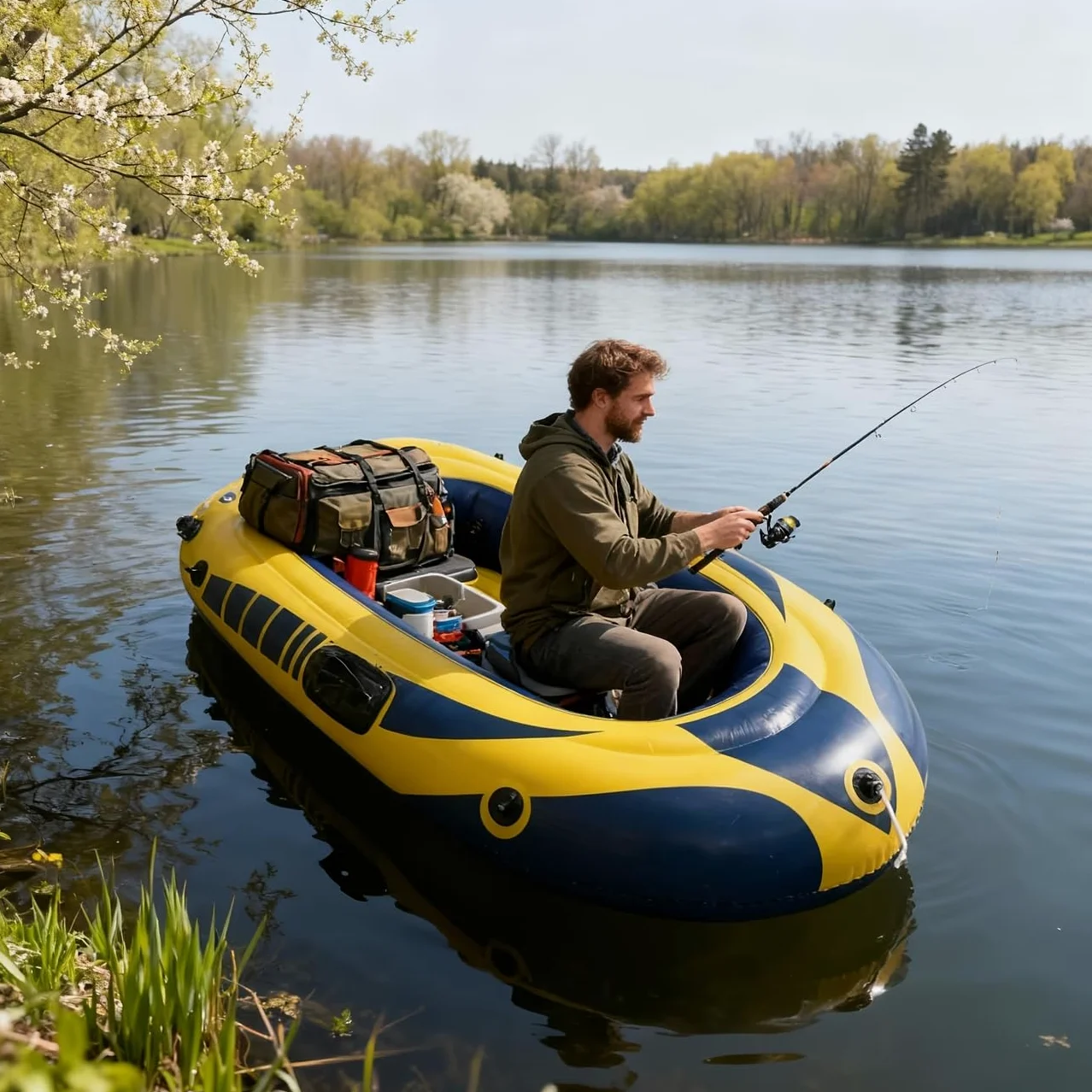 Kayak inflable de 234 cm para adultos – Estable, compacto y ligero, ideal para actividades de ocio en el agua, mares o fluviales