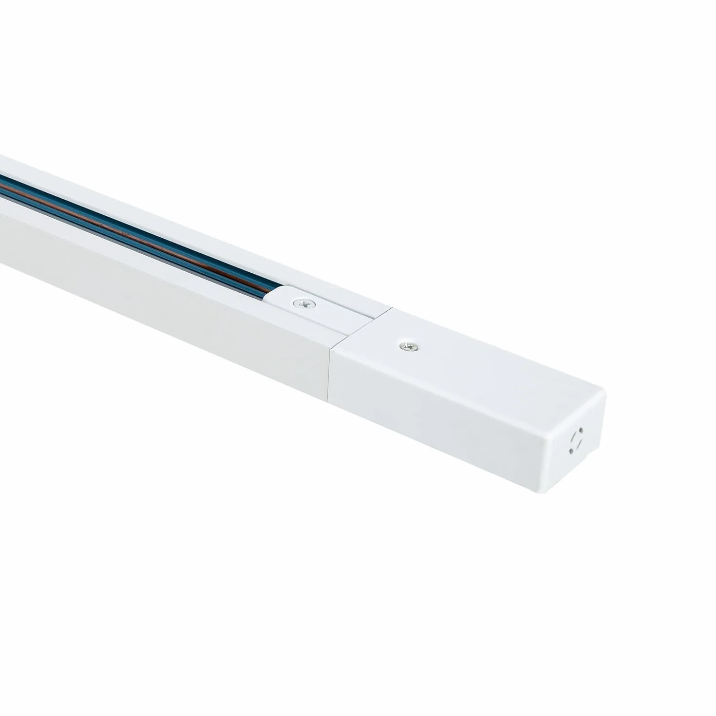 LEDKIA LIGHTING Carril Monofásico Aluminio 1 Metro Blanco para Focos LED