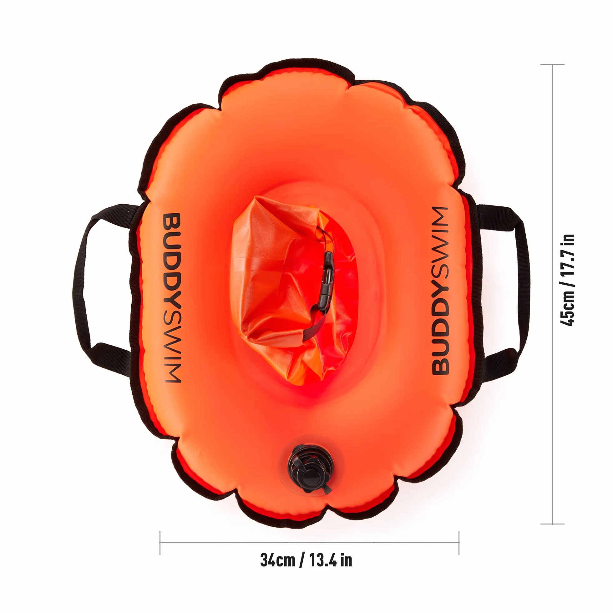 Hydrastation 10 L Boya de Natación Aguas Abiertas con Bolsa Estanca Central y Funda Impermeable para Móvil