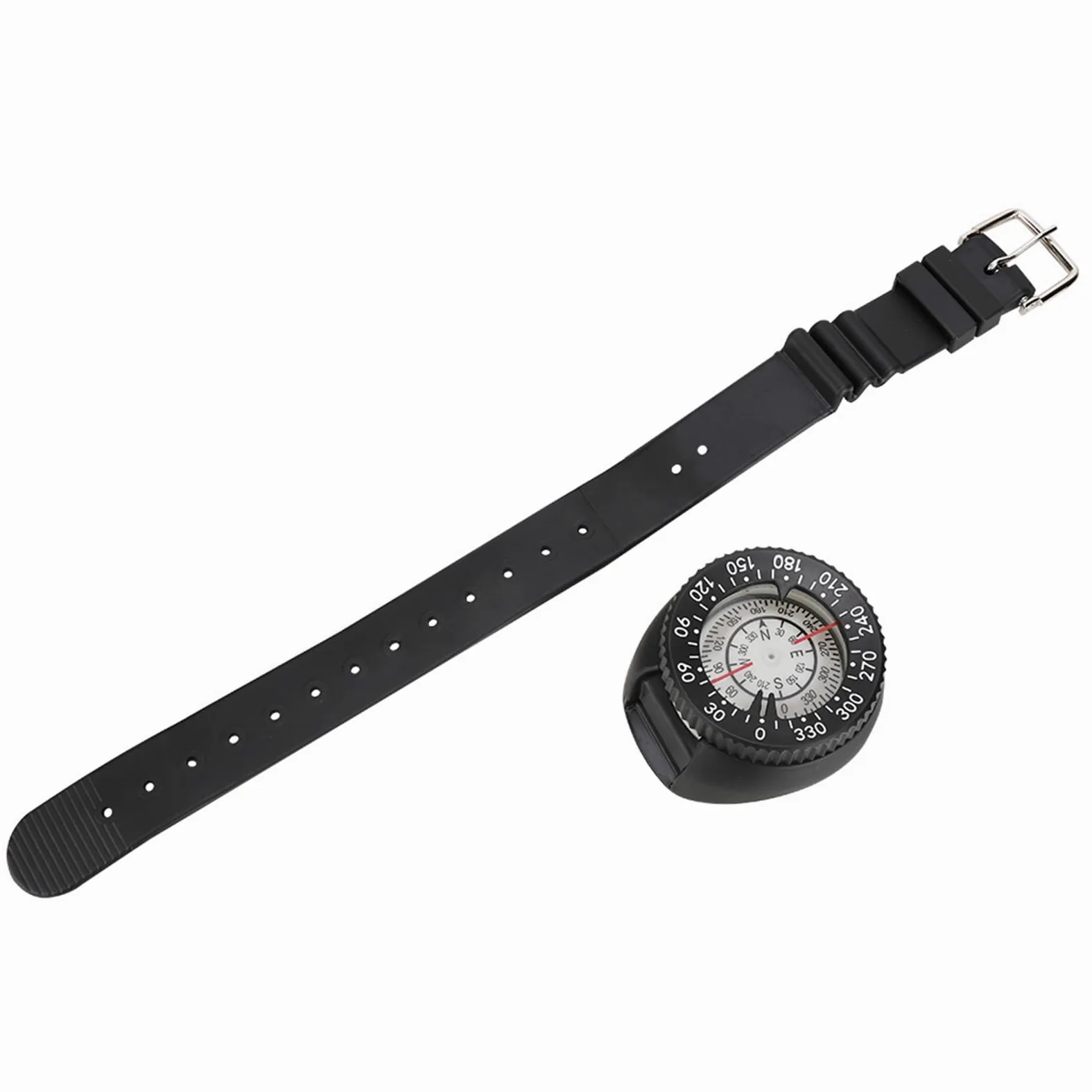 Night Wrist para Buceo, Calibrado para el Hemisferio Sur con Esfera y Pulsera Luminiscente, Lectura Superior y Lateral para Cuevas Submarinas y Snorkeling