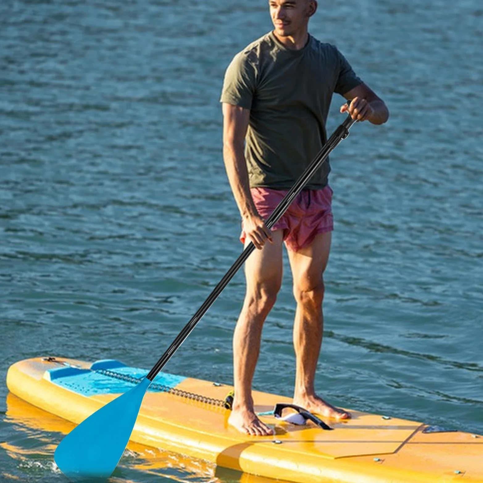 Remo pour Paddle Board - Outil D'Aviron Amovible | Palas De Kayak Antidérapante avec Manche Léger Durable, Accessoires pour Canoë Navigation extérieure, Aventure Pêche Débutant Loisirs Camping