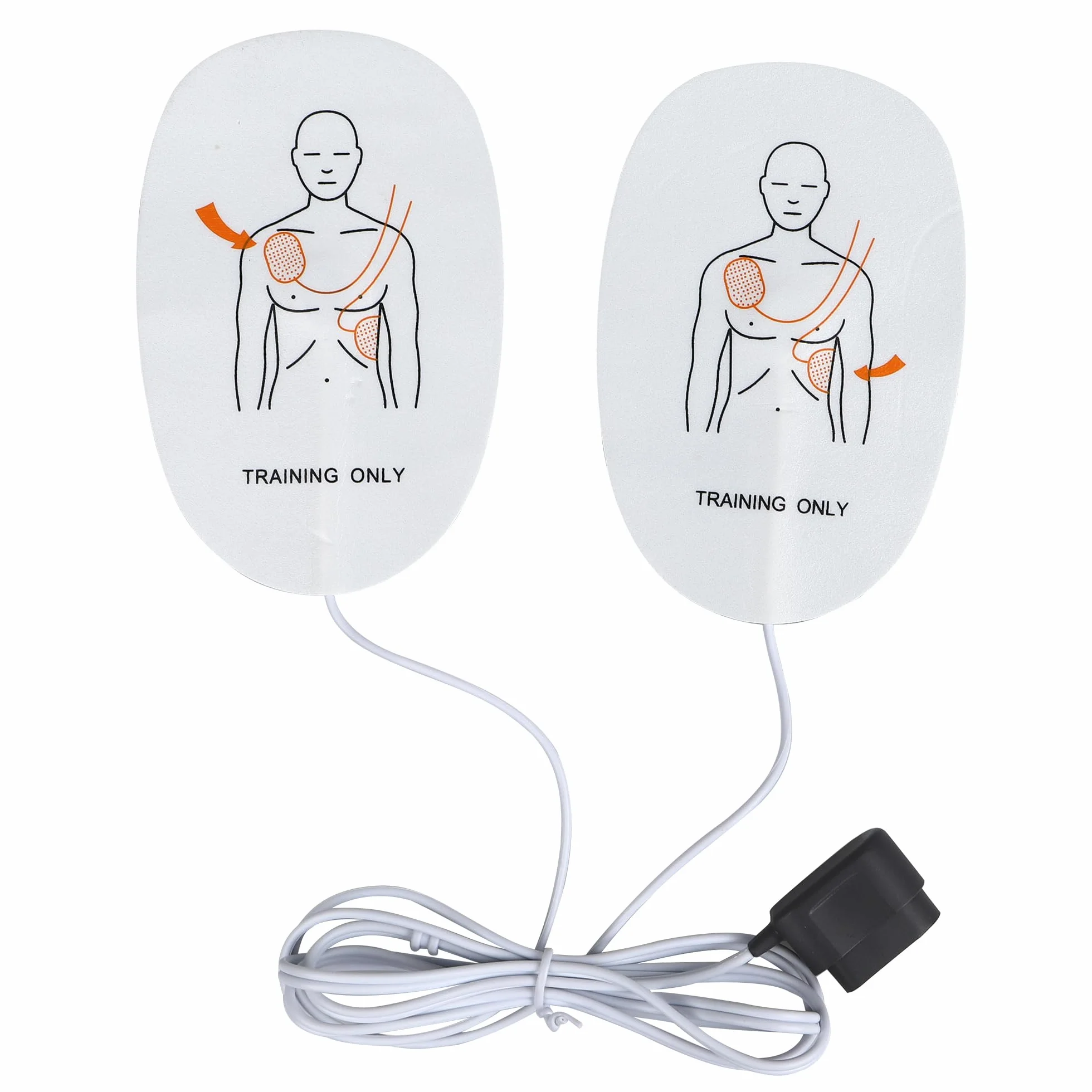 Almohadillas de electrodos de entrenamiento para DEA XFT-120G para adultos, repuesto para desfibrilación (paquete de 1)