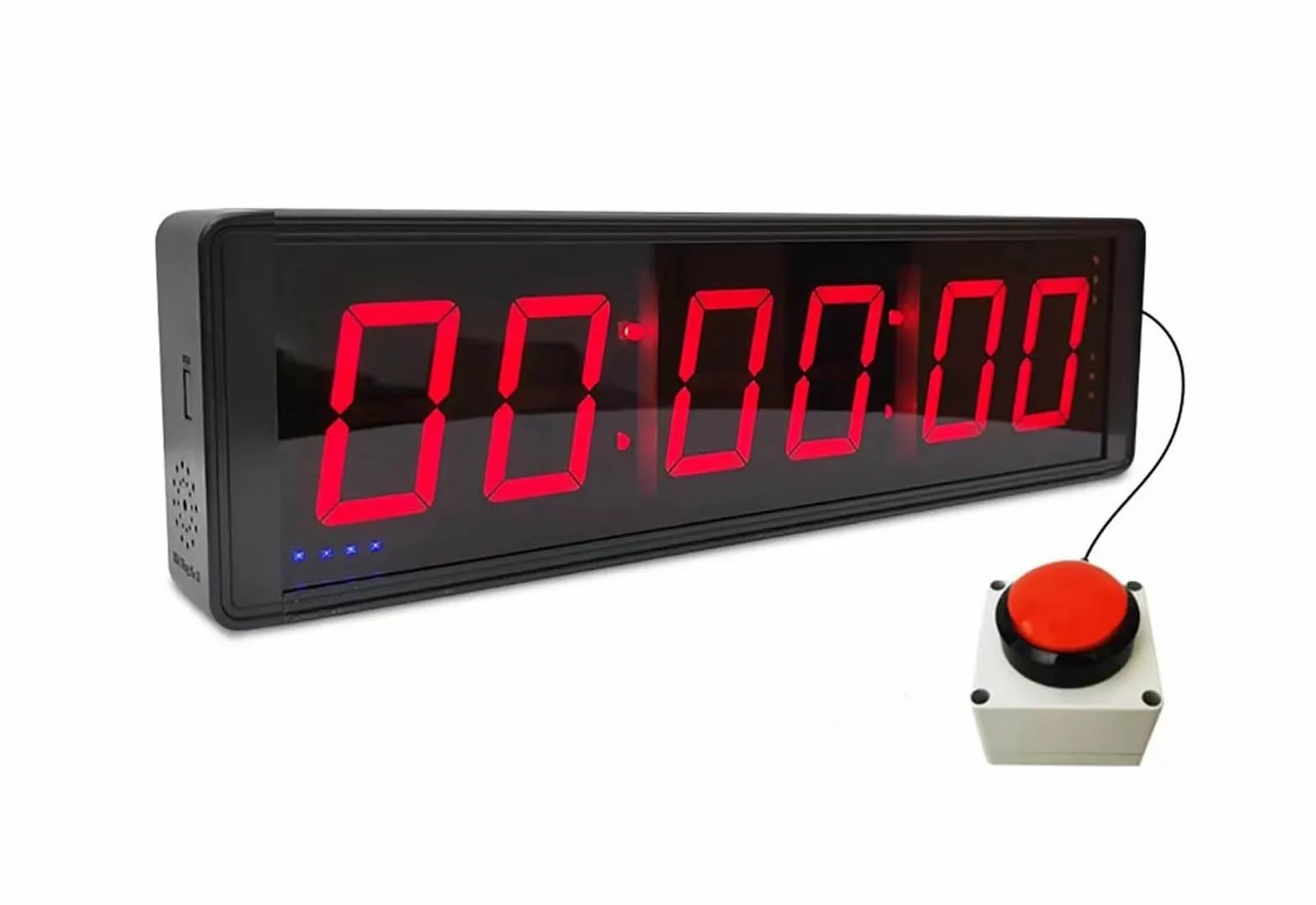 Temporizador de competición con cronómetro, temporizador de intervalo para entrenamiento de fitness, reloj de pared LED digital para gimnasio y carreras de velocidad