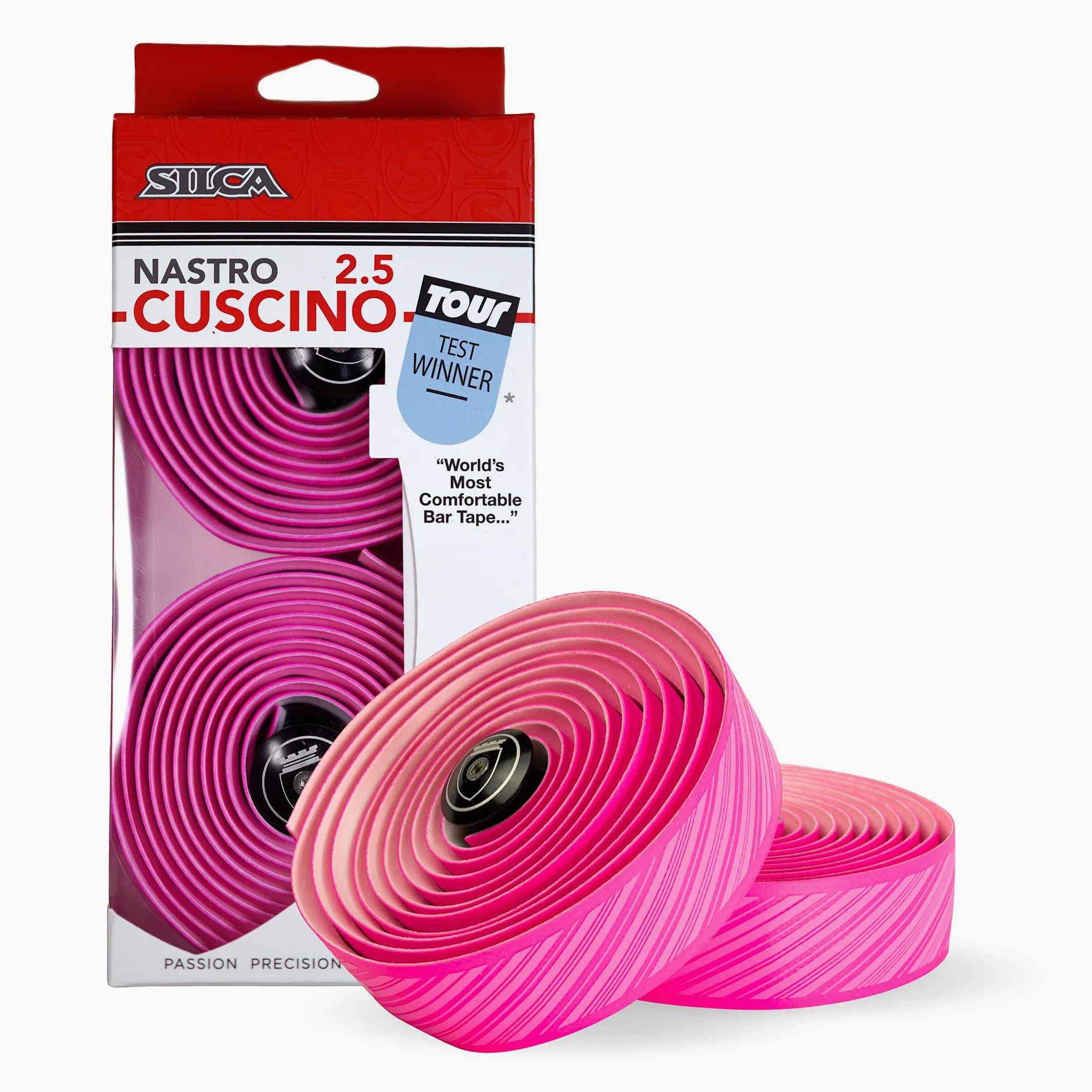 SILCA Cinta de Manillar Cuscino para Bicicleta de Carretera | Cinta de Manillar extragruesa súper Adhesiva | 2,5 mm y 3,75 mm de Espesor | Ganador de Cinta de Manillar en la Revista Tour |
