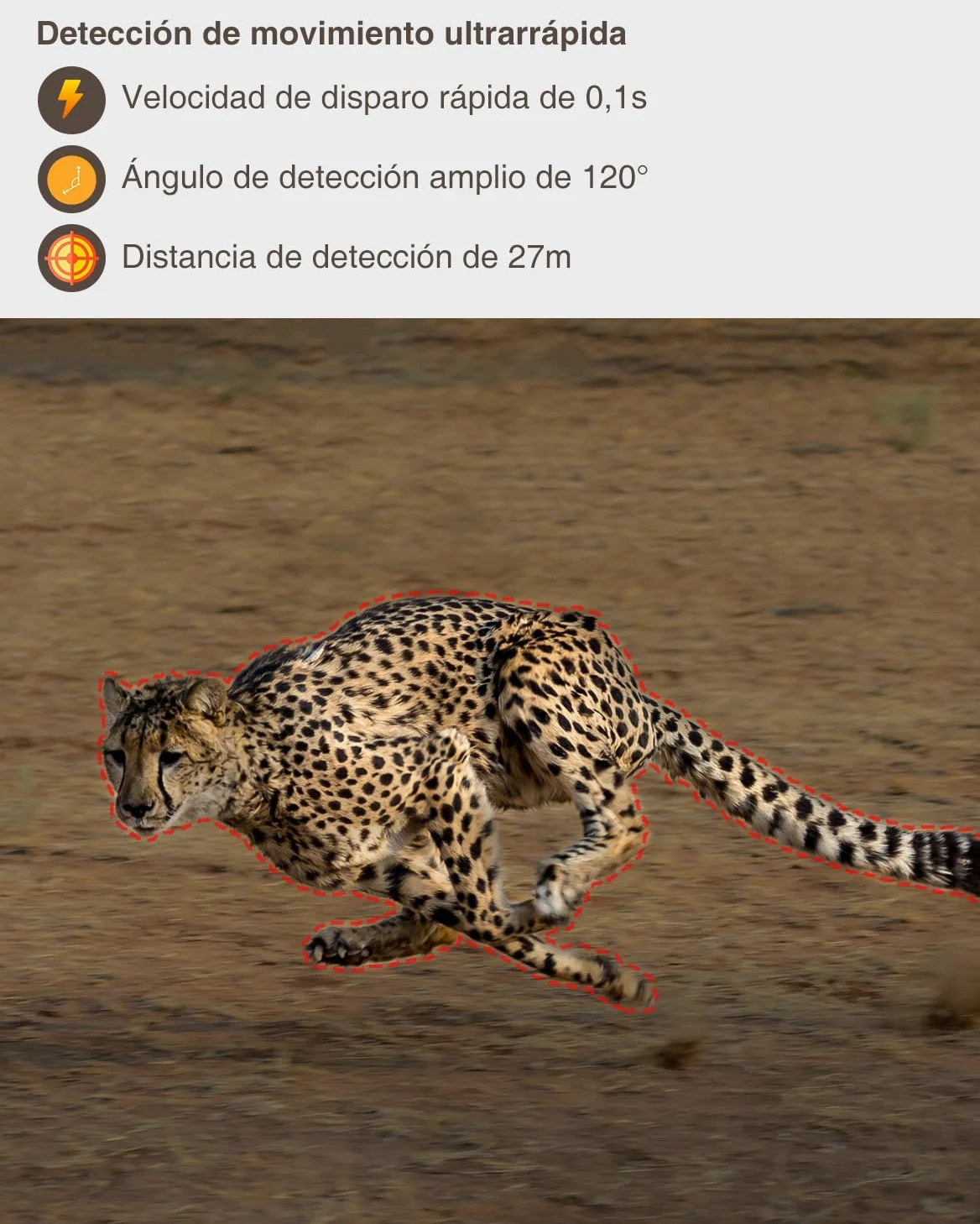 GardePro A5 Câmara de Caça 64MP 1296P H.264 Vidéo, Camara Fototrampeo con Alcance de Visión Nocturna de 30m y 0,1s Tiempo de Activación, LED IR de 940 NM No-Glow, IP66