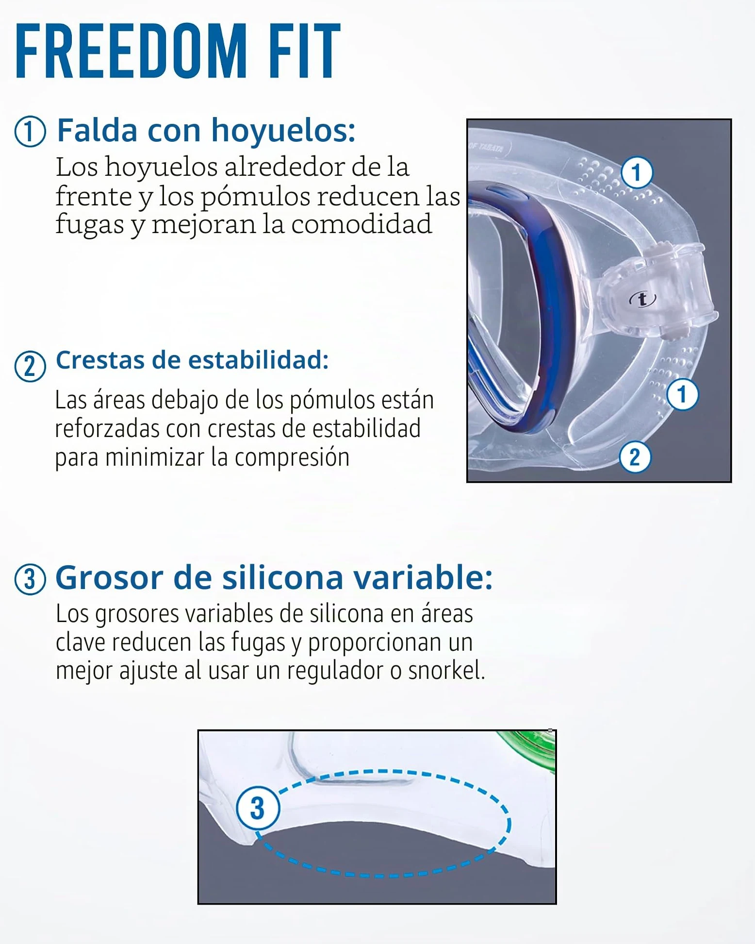 Tusa Freedom Elite - Gafas Máscara de buceo y snorkeling Adultos, color Negro