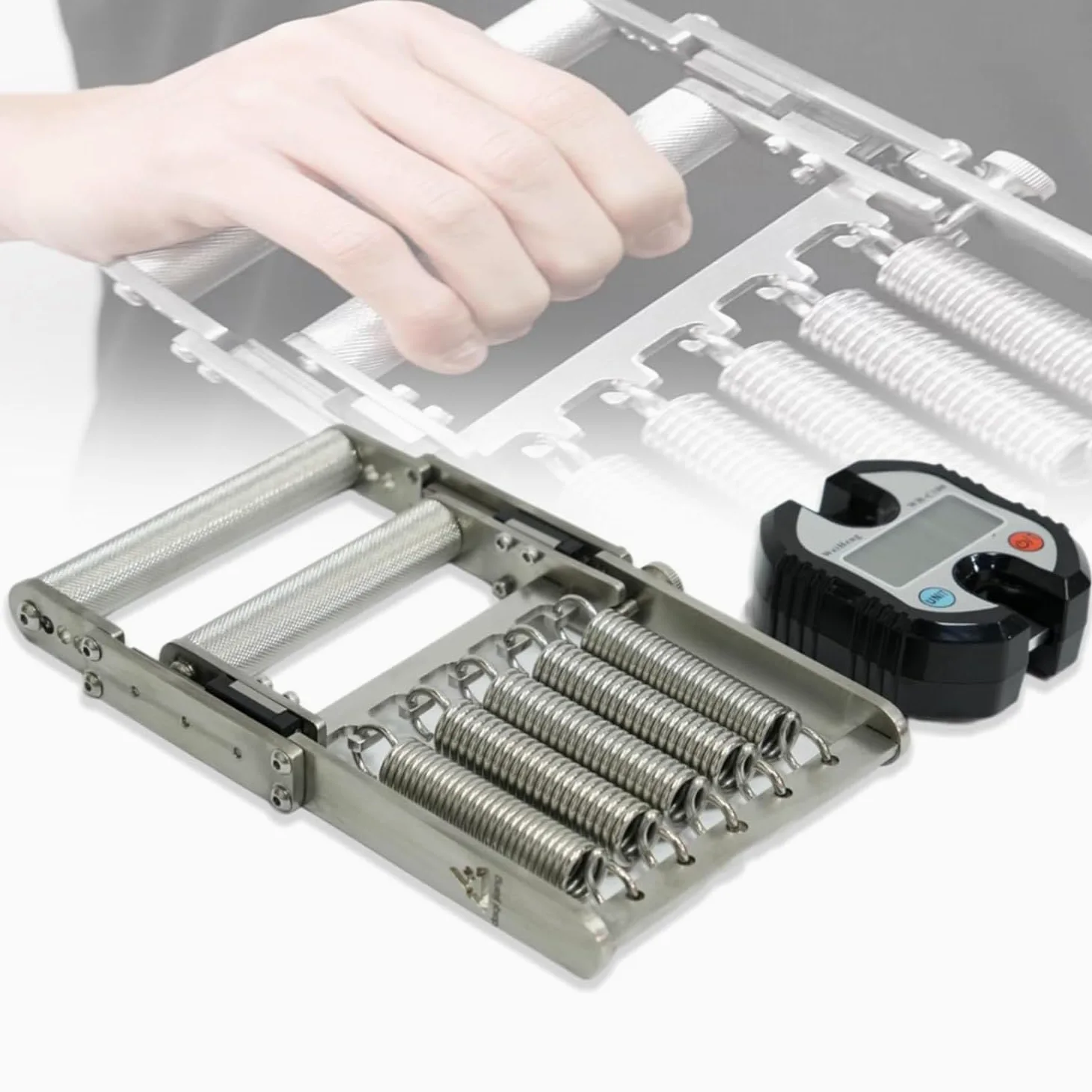 Fortalecedor De Agarre De Manos, Agarrador De Manos De Acero Inoxidable Con Contador, Resistencia Ajustable De 4 Velocidades Y Capacidad De Carga De 150 Kg, Recuento Preciso, Para Músicos Atletas