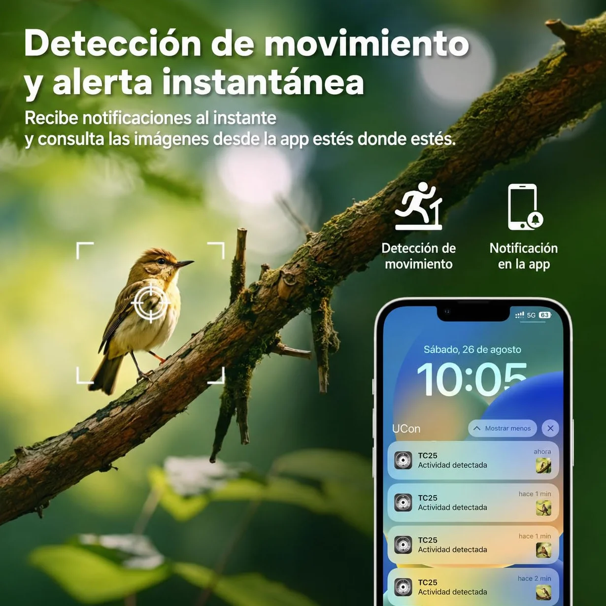 4G LTE Cámara de Caza Solar con Tarjeta SIM, Cámara Fototrampeo sin WiFi, 10400 mAh Batería, Visión Nocturna 950nm Infrarrojos Invisible, Audio de 2 vías, 0,2s Activación, IP66 Impermeable