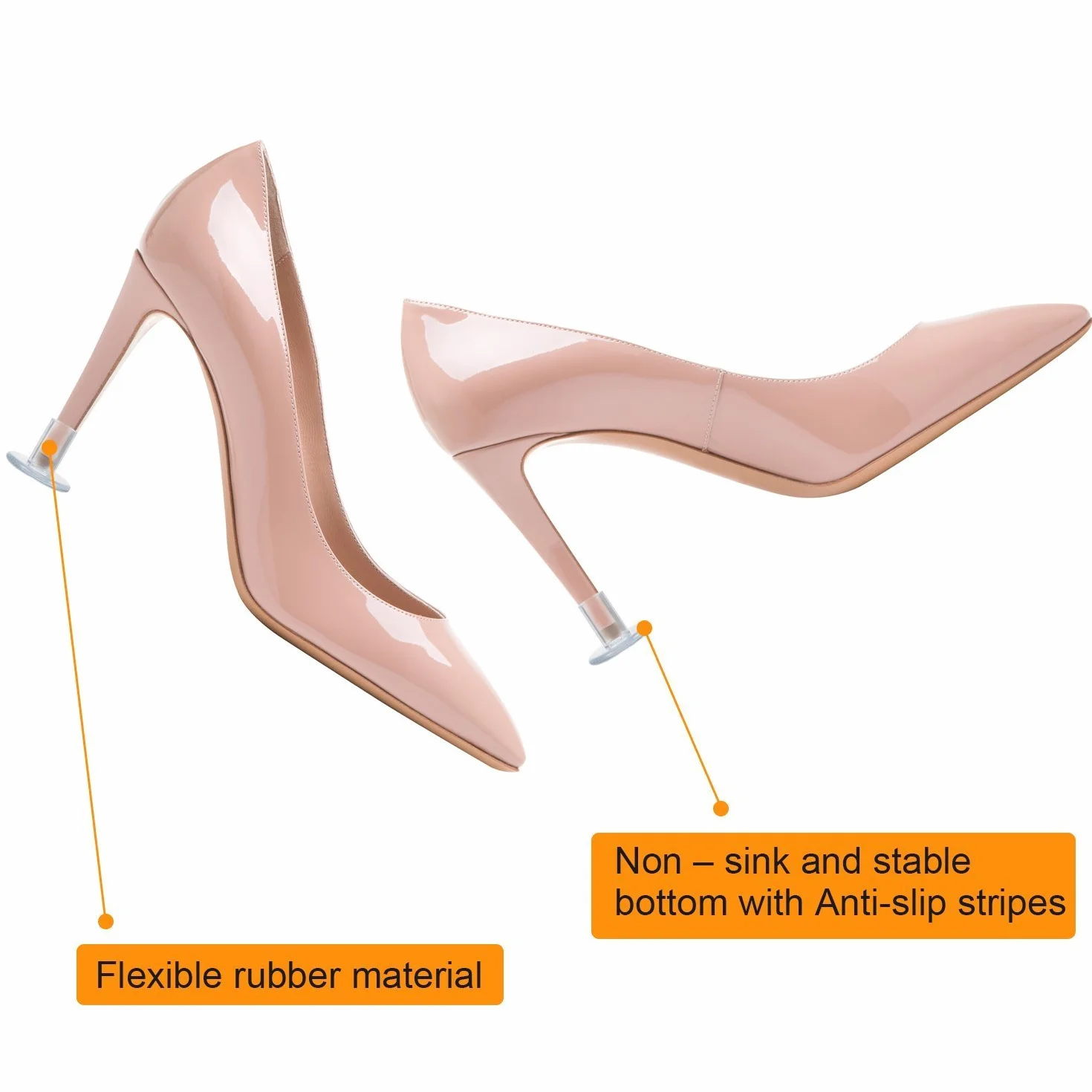 WADY 30 pares protectores transparentes para tacón alto boda
