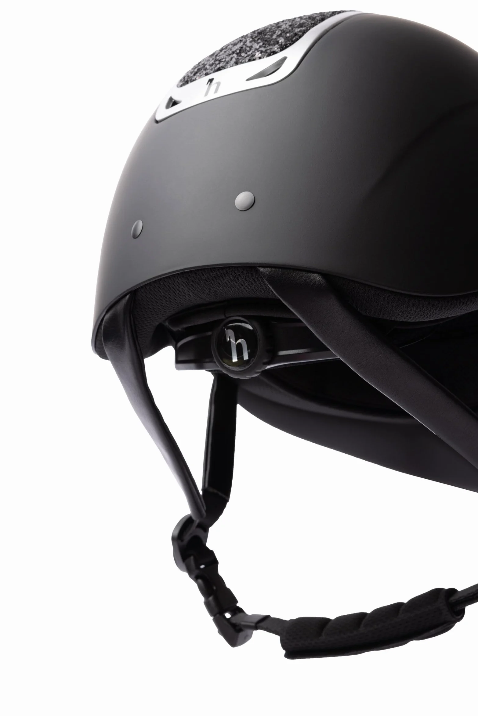 Horze Casco de equitación para mujer con adornos de cristal, CE EN 1384:2023, tamaño ajustable