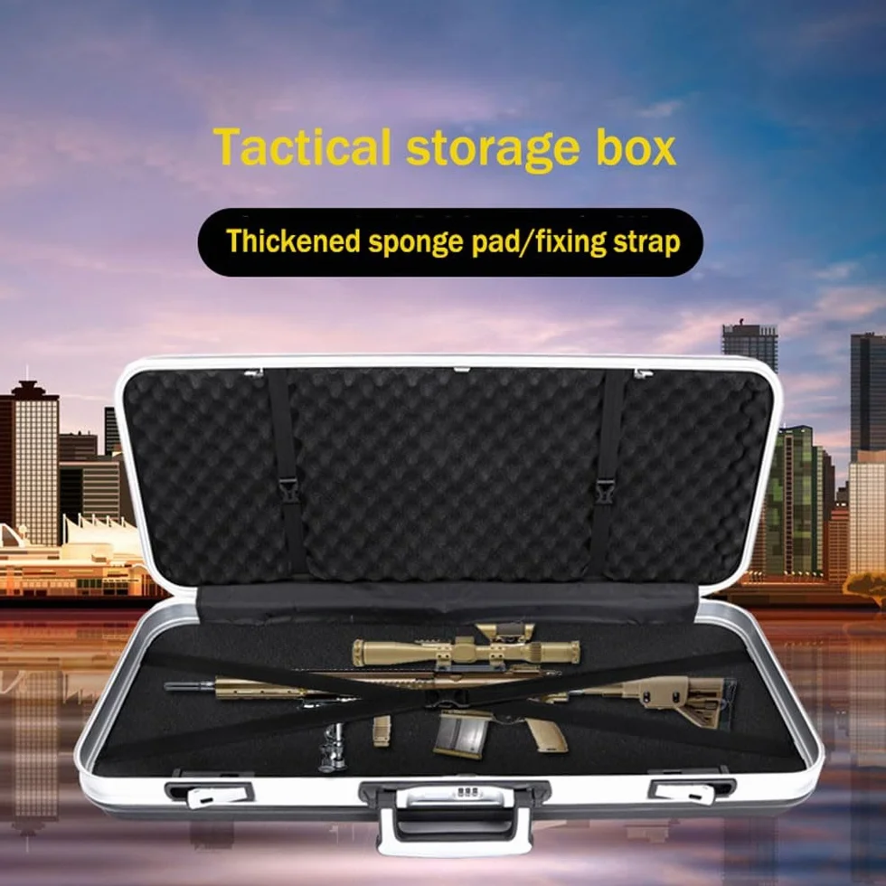 Maleta de Aluminio para Armas y Rifles con contraseña 90cm