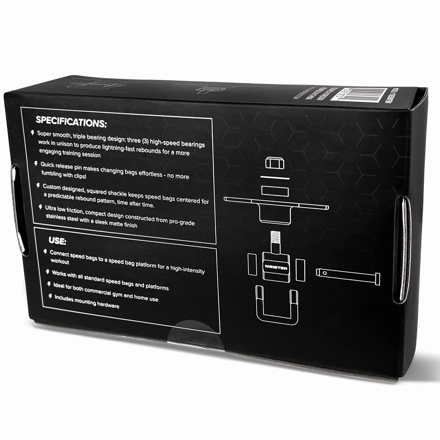 Meister SpeedKills Thunderbolt - Bolsa de Velocidad giratoria con Triple rodamiento