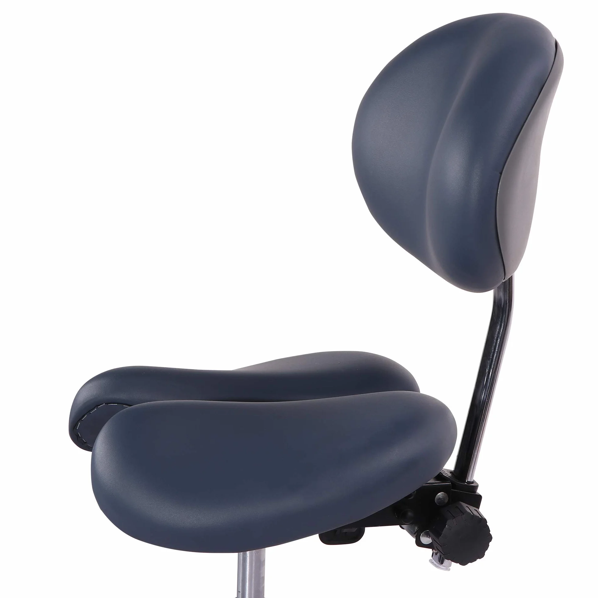Master Massage Taburete ergonómico con Respaldo y Dos Opciones de inclinación Azul Real