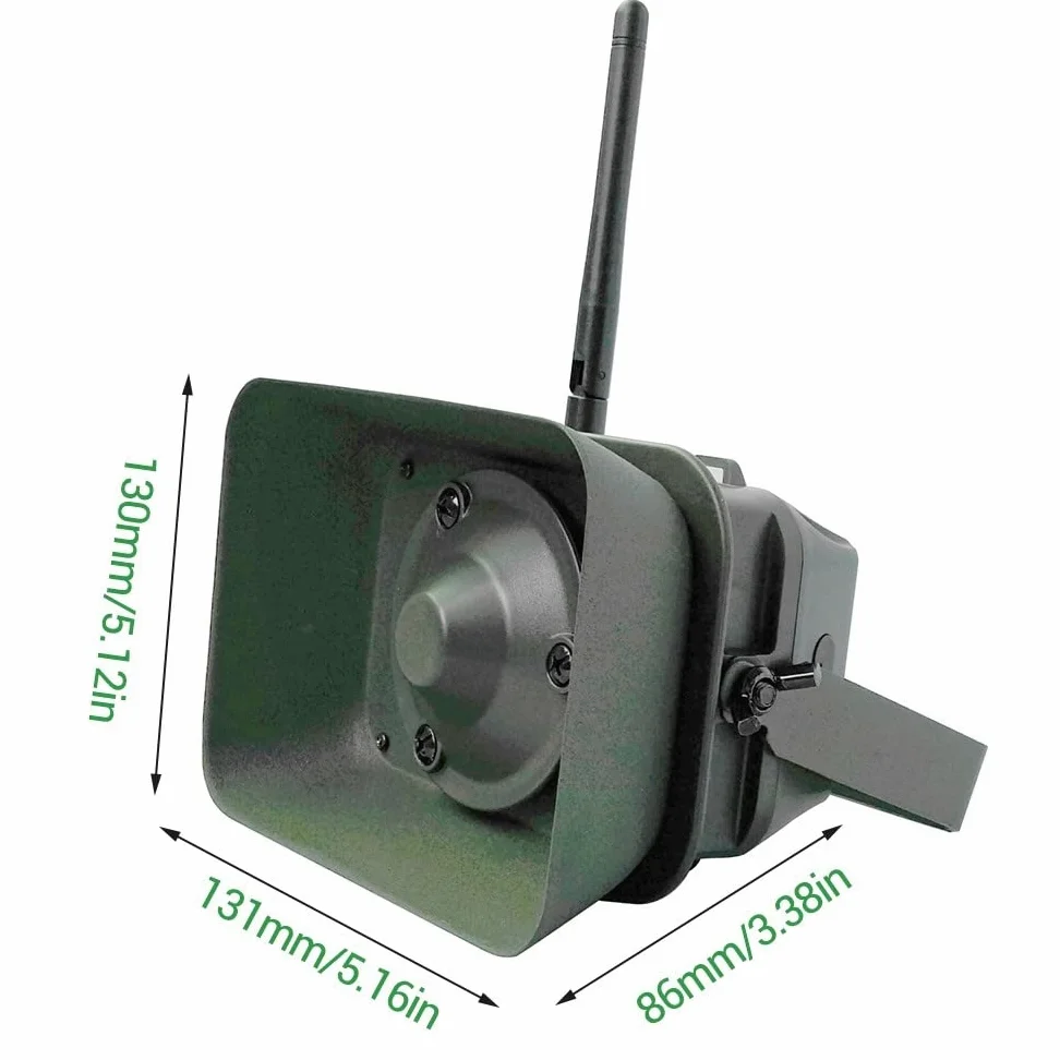 DONGKER Llamada electrónica del depredador, 60W MP3 electrónico del pájaro que llama impermeable con 323 llamadas de aves para los cazadores