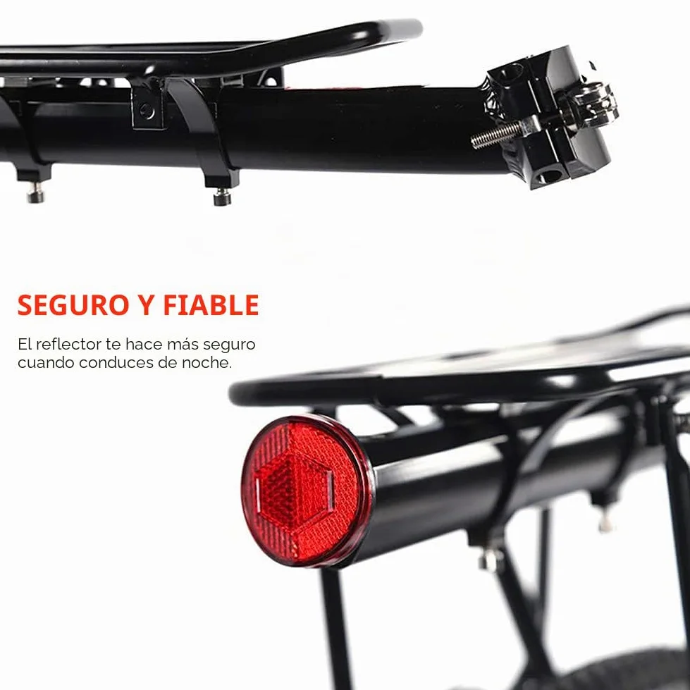 Estante trasero ajustable para bicicleta, asiento de bicicleta de aleación de aluminio, estante de equipaje, soporte trasero universal para bicicleta de montaña, equipo de ciclismo con accesorio para
