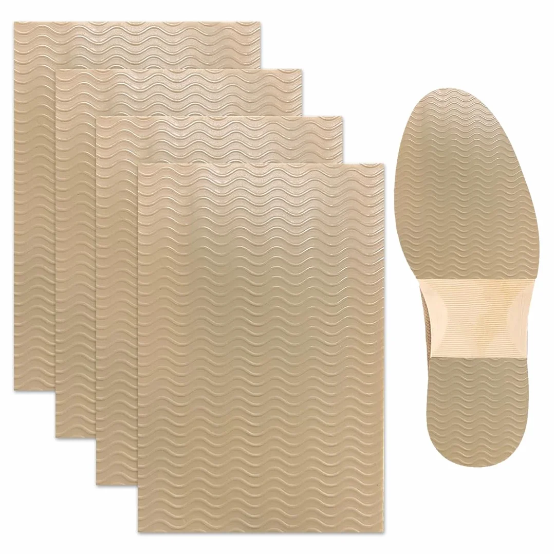 Plantillas de zapatos antideslizantes con dibujo de ondas, silicona resistente al desgaste