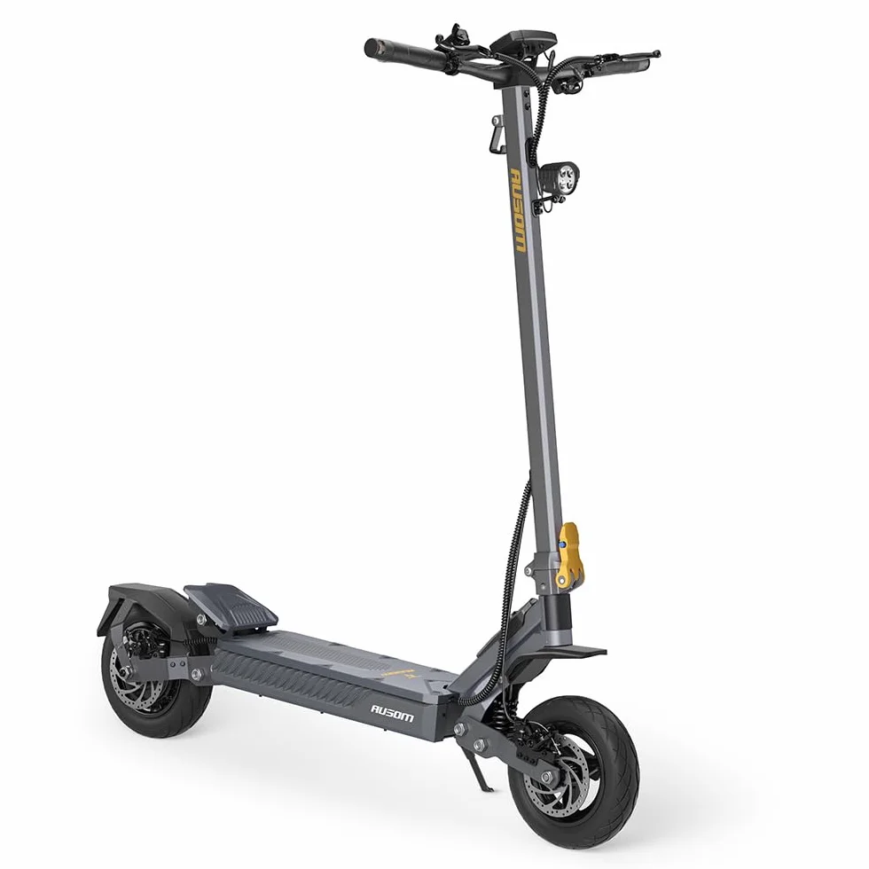 Patinete Eléctrico, Ausom Gosoul 2/Gosoul 2 Pro, 90KM /70km Autonomía, Batería 48V, Suspensión ShocFree, Neumáticos 10", Frenos de Disco+E-ABS, Scooter eléctrico