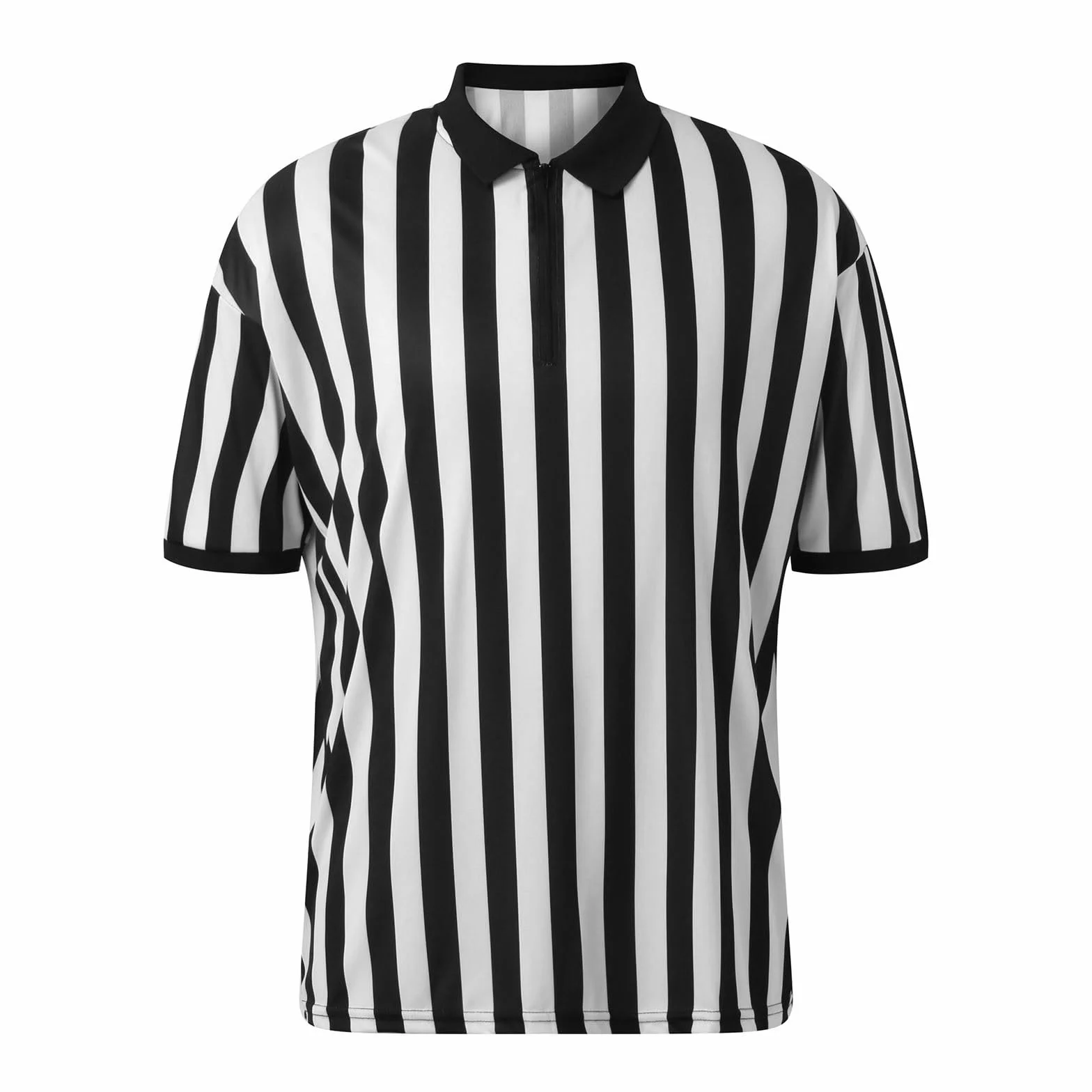 2025 - Camisa de árbitro para hombre, camiseta oficial de árbitro para hombre, manga corta, disfraz de fútbol, Halloween, camiseta sin mangas para hombre