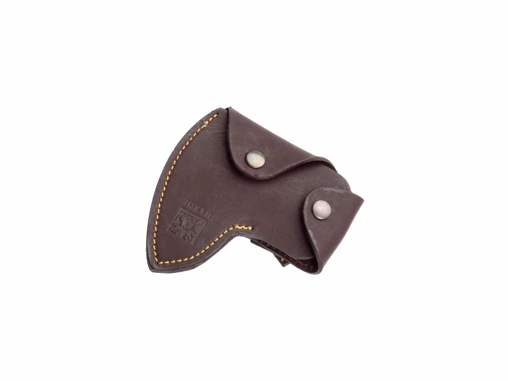 Joker Hacha montera Cazador HC00, 21 cm, Mango asta ciervo, Funda cuero, Caza, Pesca, Camping