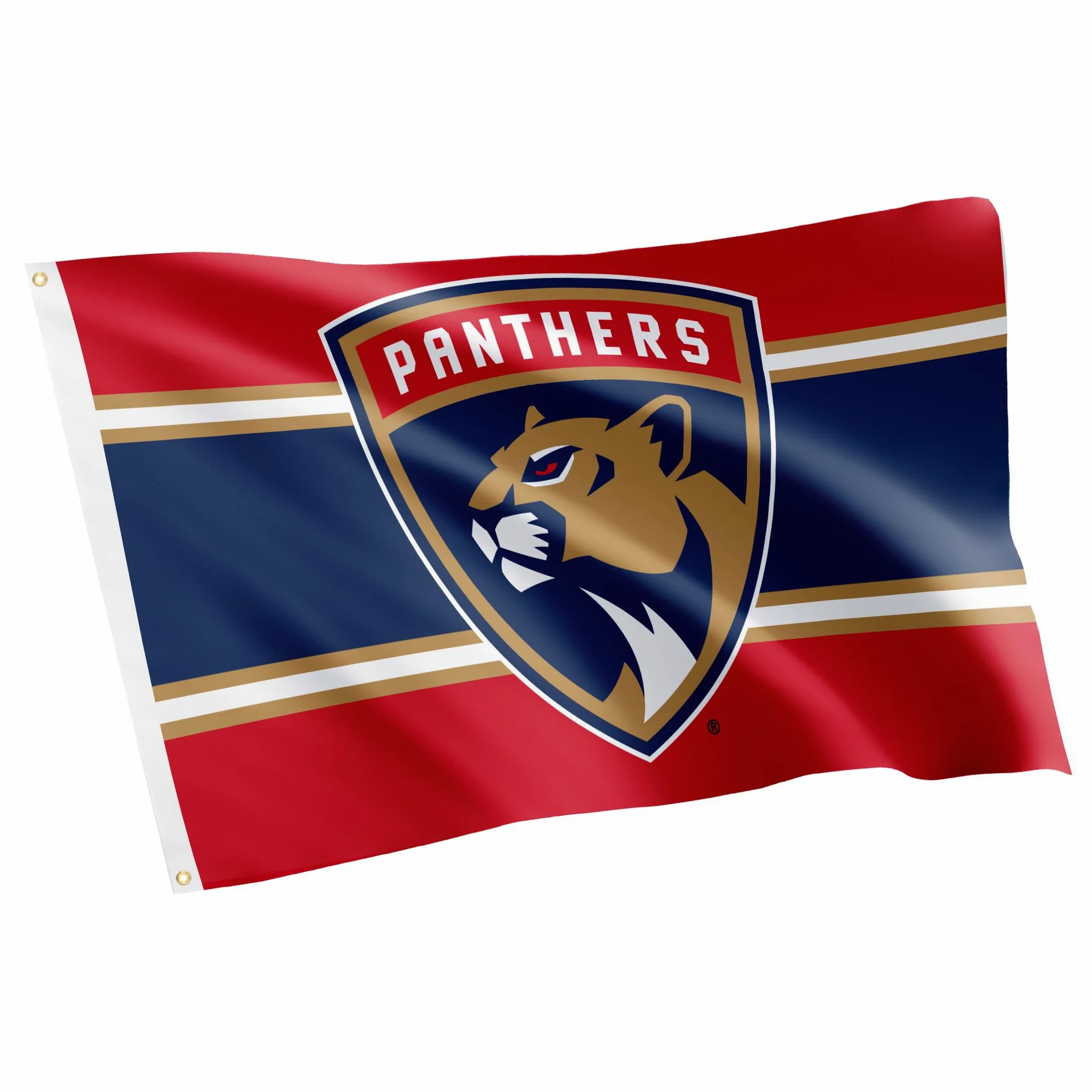 Bandera de Florida Panthers NHL 100% poliéster para interiores y exteriores, 3 x 5 pies, banderas del equipo de la Liga Nacional de Hockey (bandera A)
