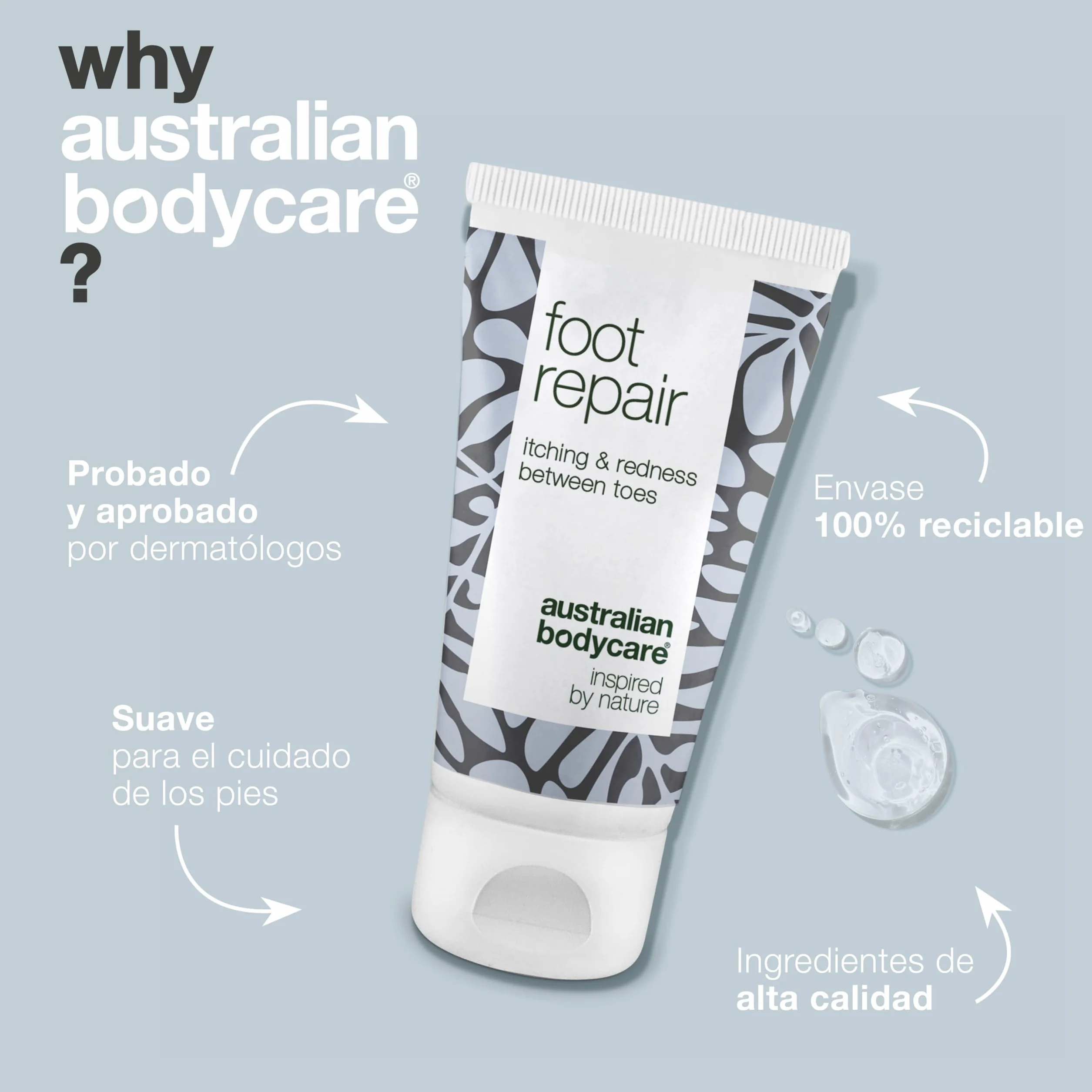Tea Tree Oil Australian Bodycare Gel reparación pies pedicura pie atleta picazón