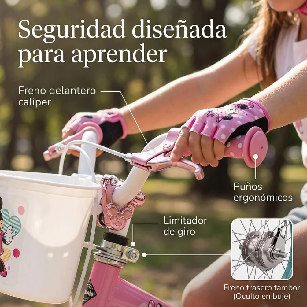 TOIMSA Bicicleta 12" Minnie Huffy (3/5 años), Multicolor