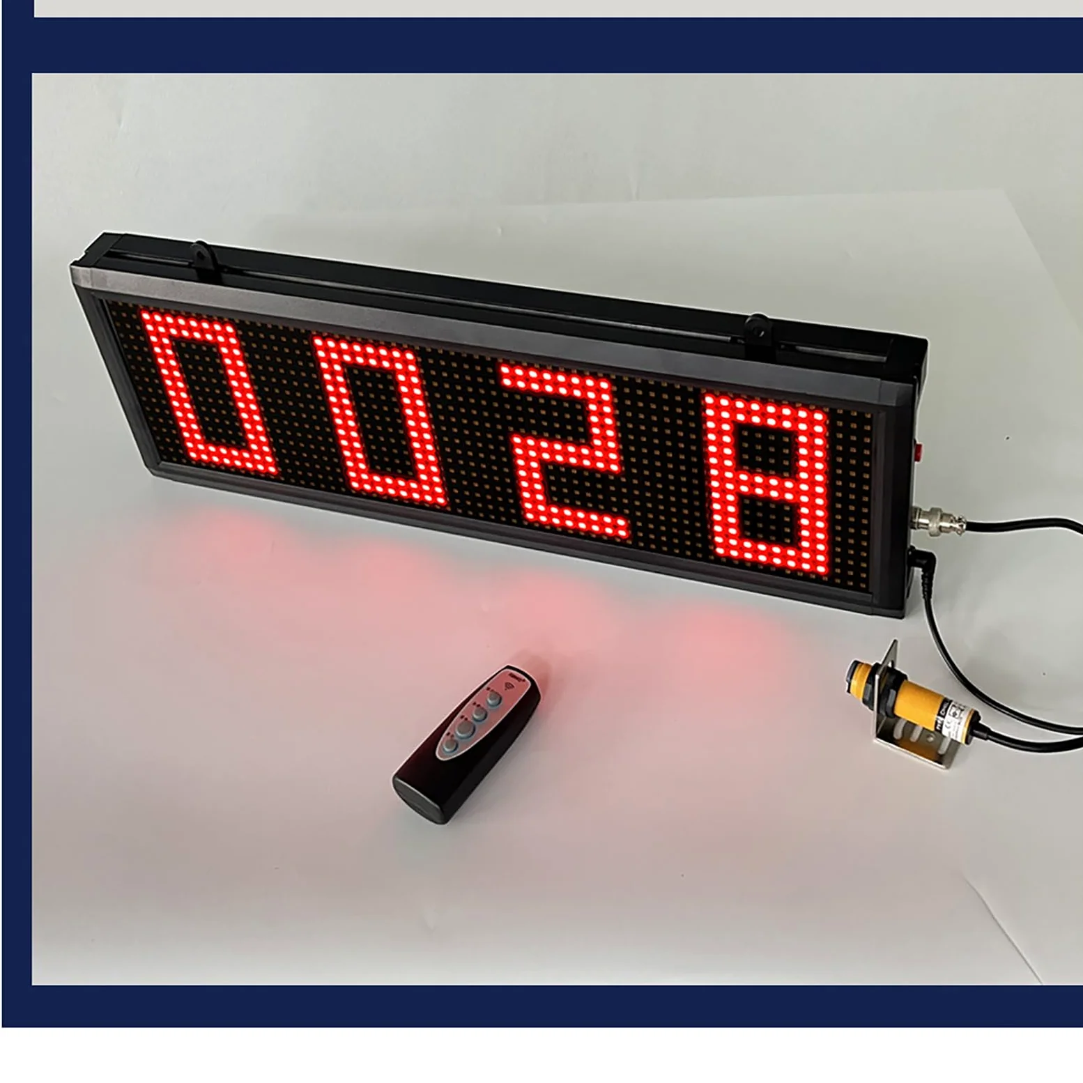 Contador digital LED con sensor de visualización automática, memoria de corte de energía para producción y conteo de piezas